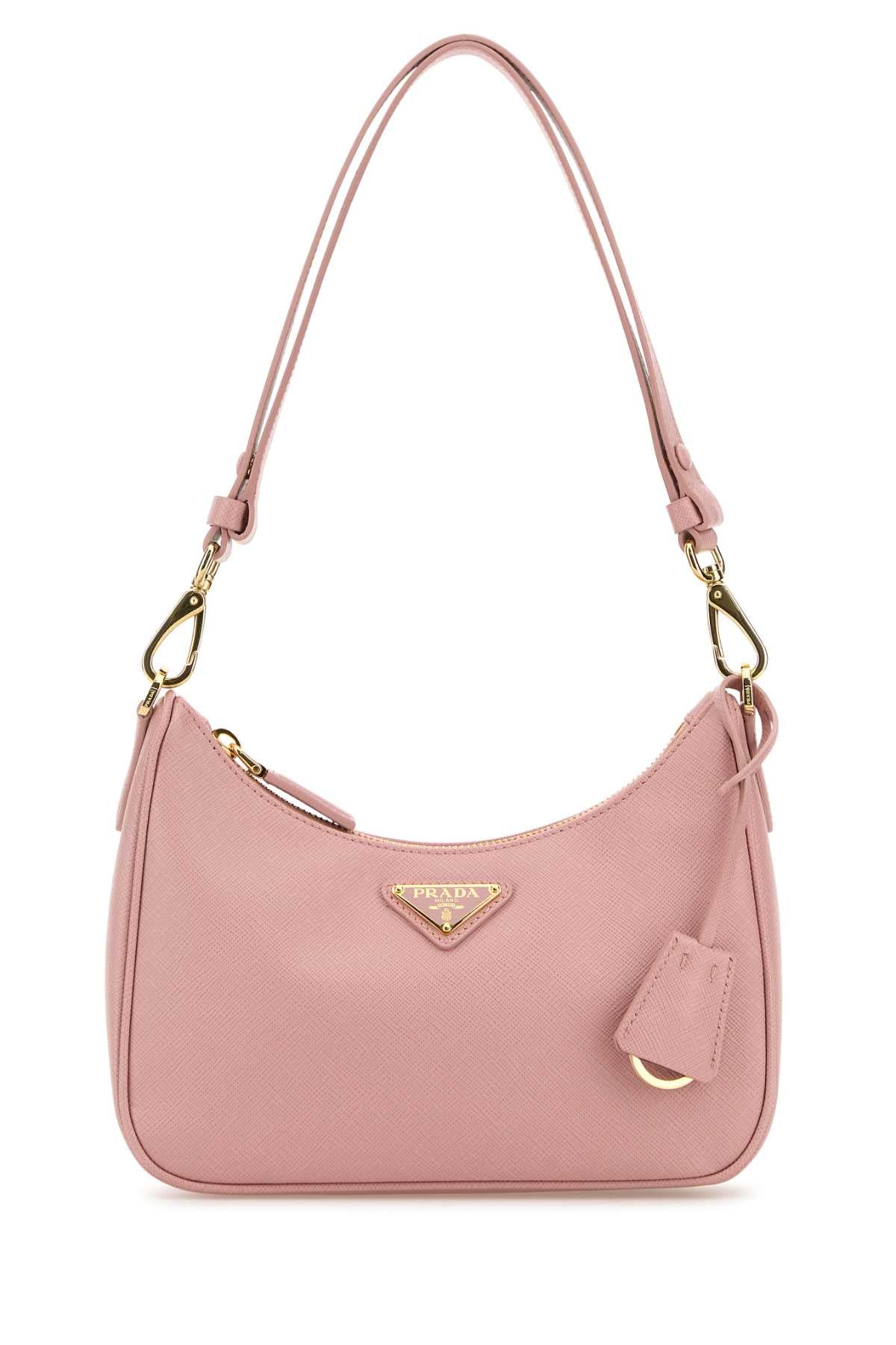 PRADA Mini Re-Edition Leather Shoulder Handbag