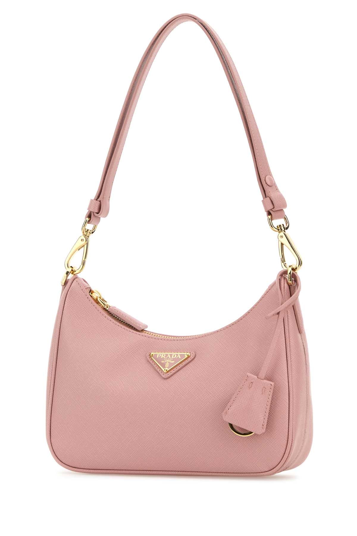 PRADA Mini Re-Edition Leather Shoulder Handbag