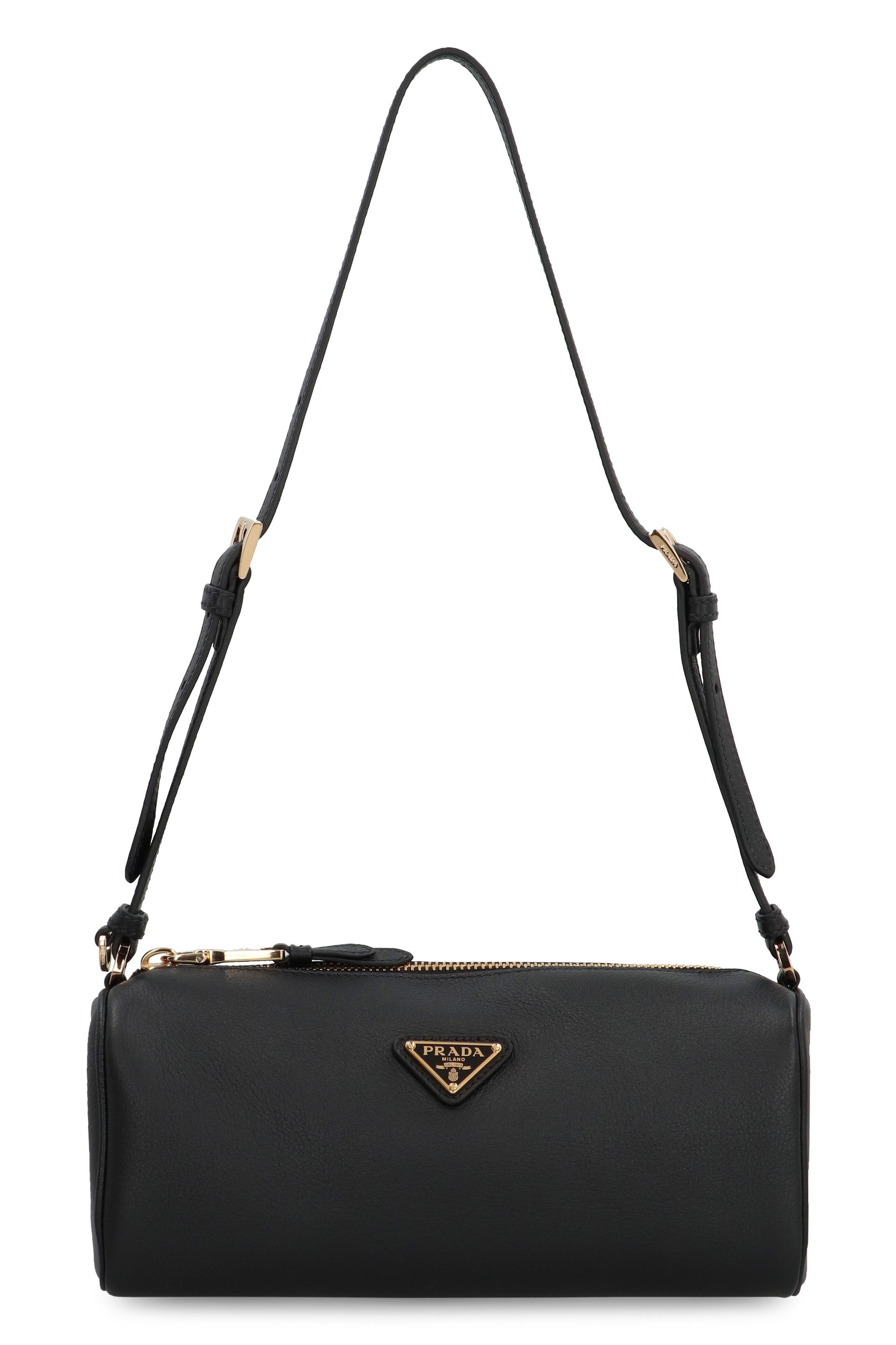 PRADA Pebbled Calfskin Mini Shoulder Handbag