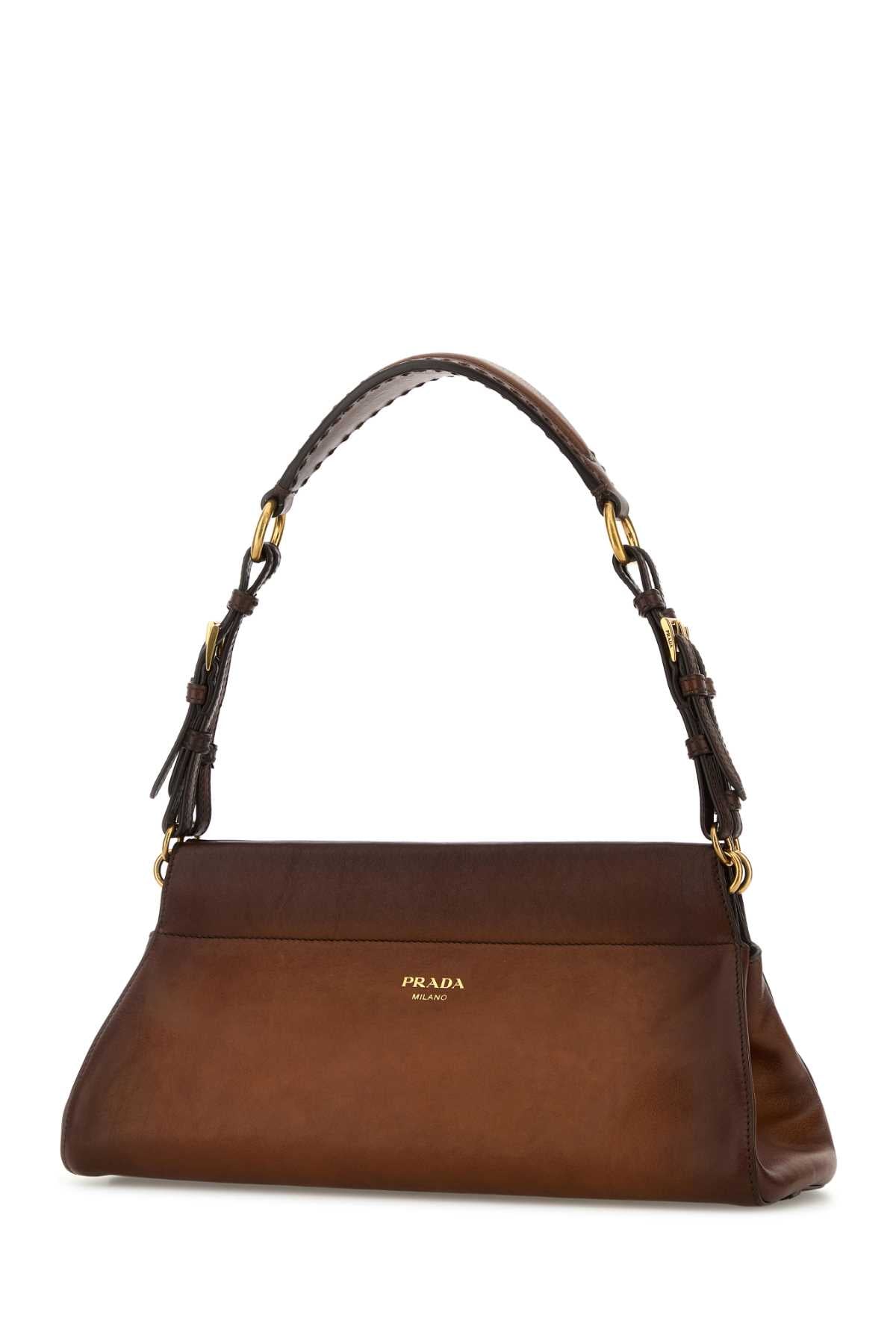 PRADA Medium Leather Shoulder Handbag
