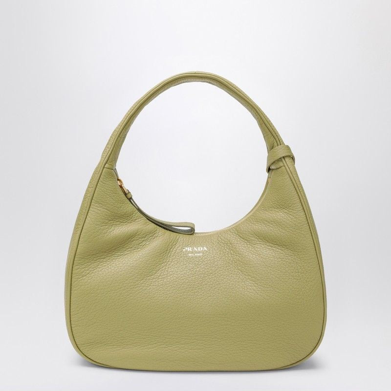 PRADA Mini Leather Hobo Handbag