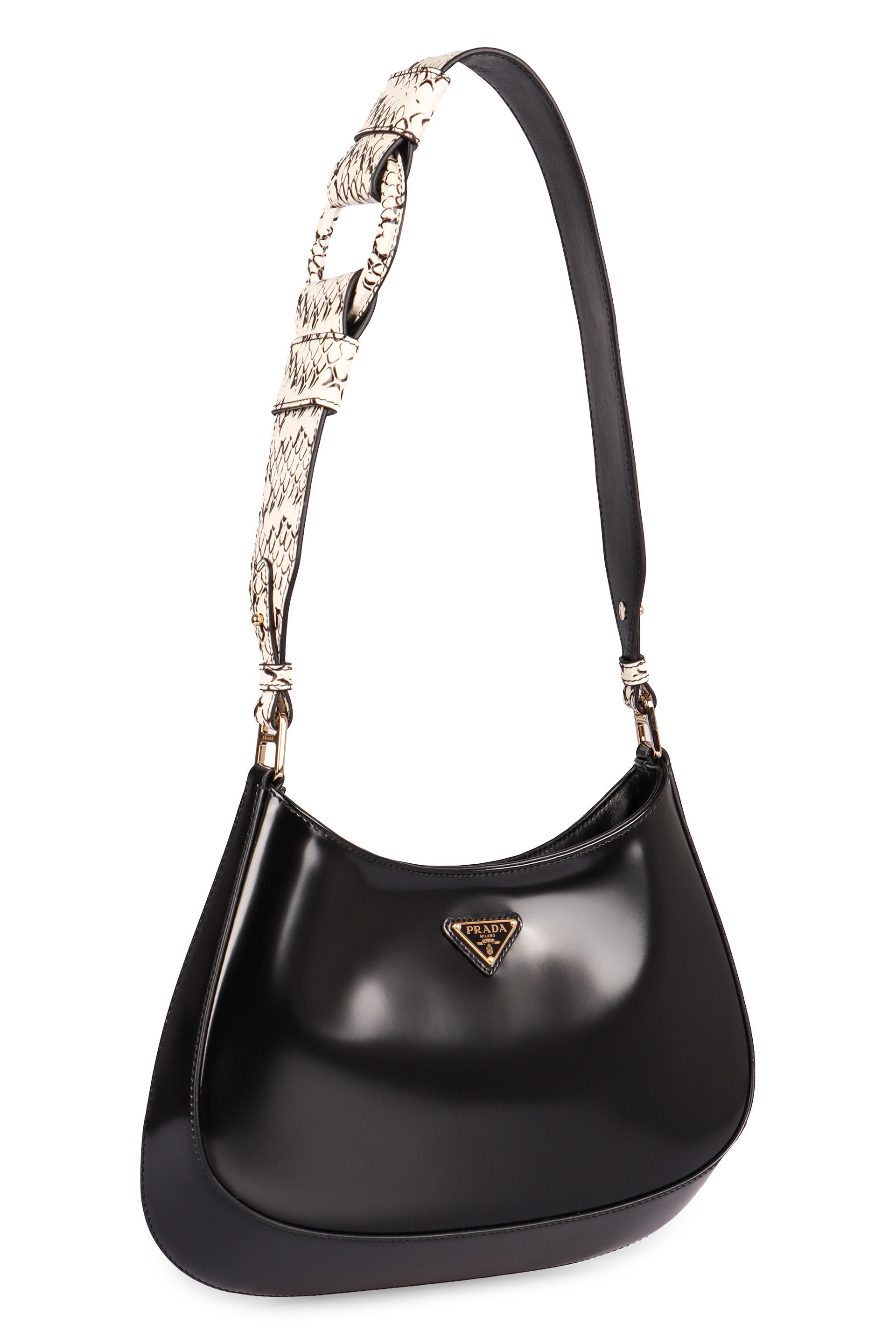 PRADA Leather Cleo Shoulder Handbag