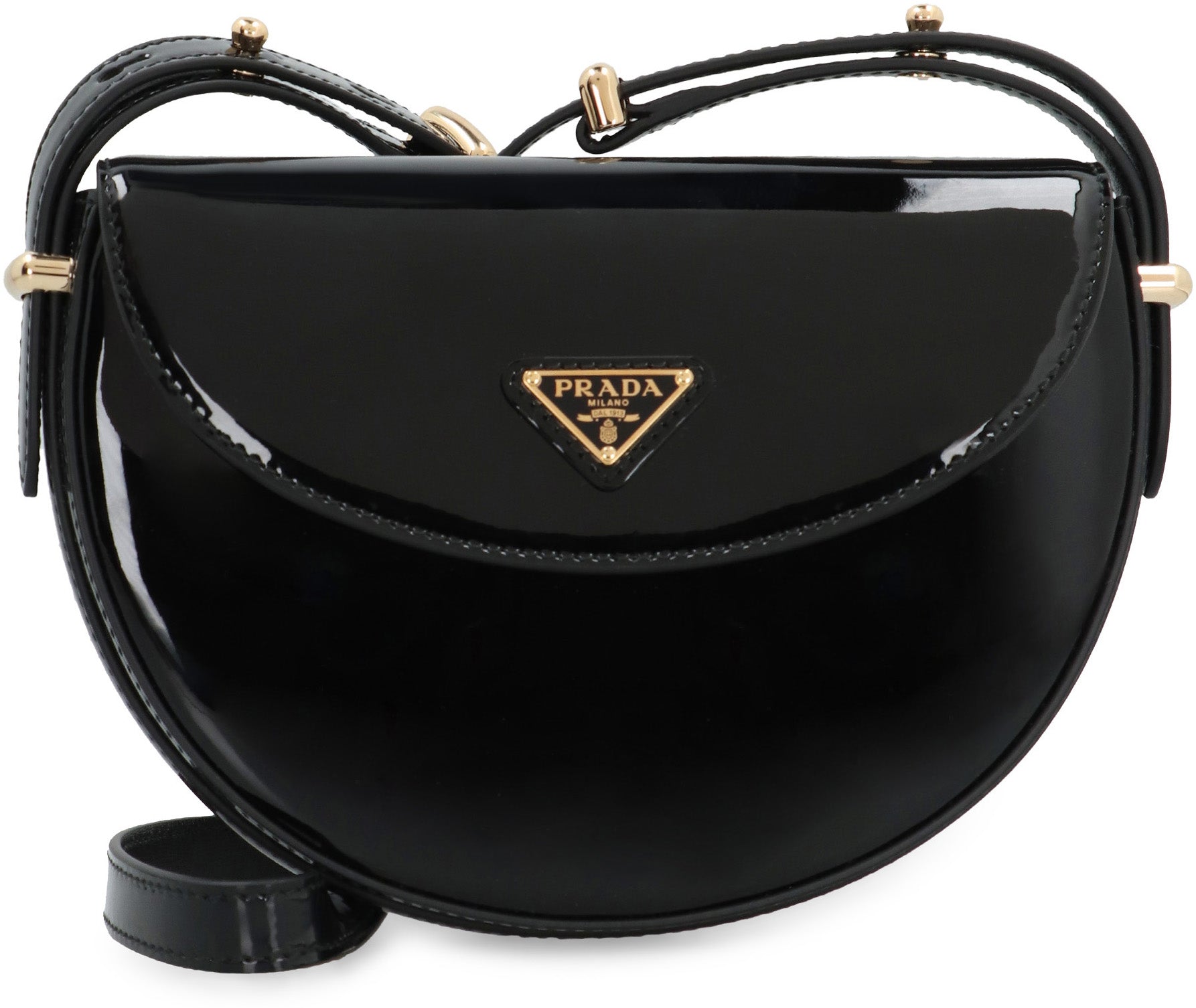 PRADA Mini Patent Shoulder Handbag