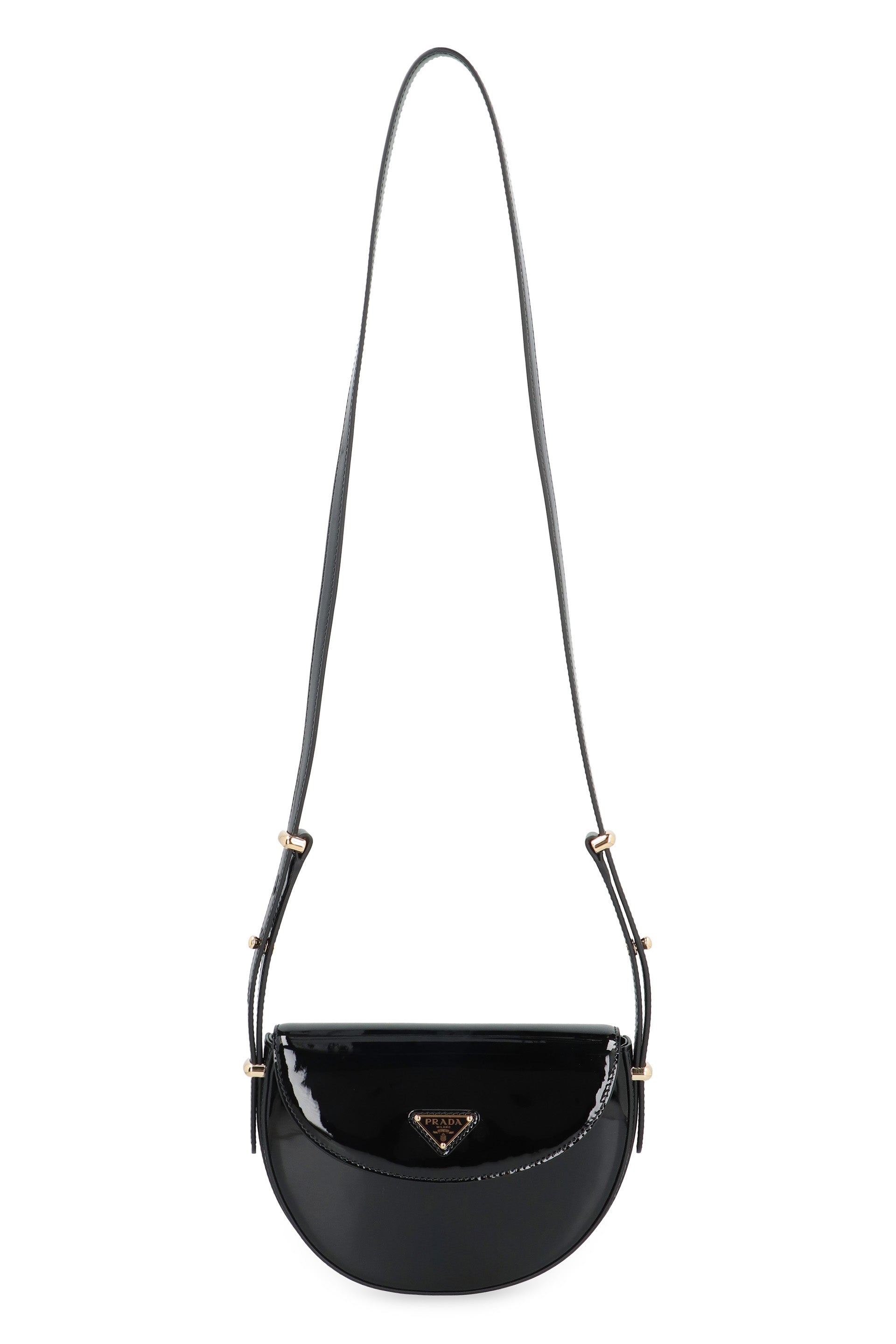 PRADA Mini Patent Shoulder Handbag