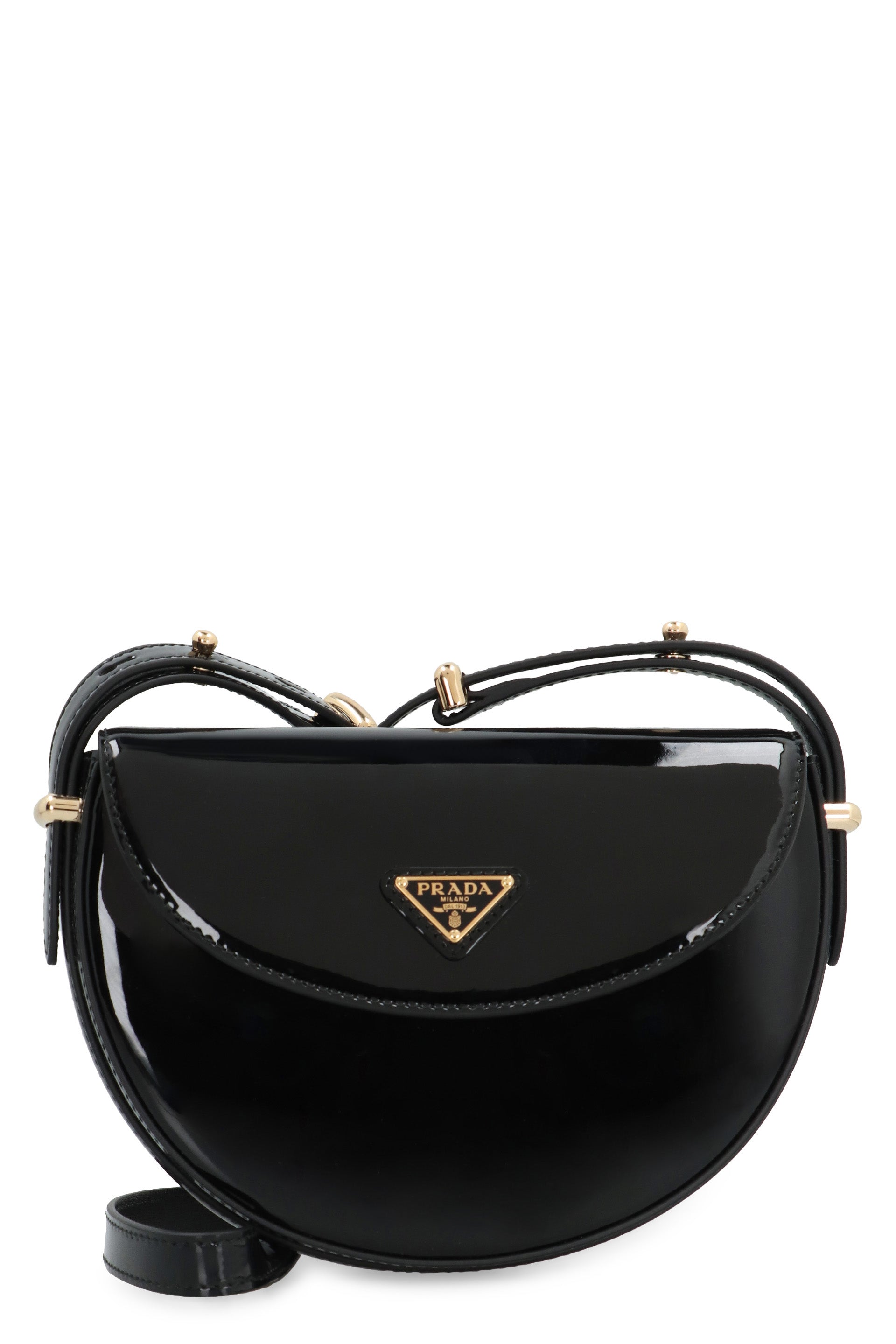 PRADA Mini Patent Shoulder Handbag