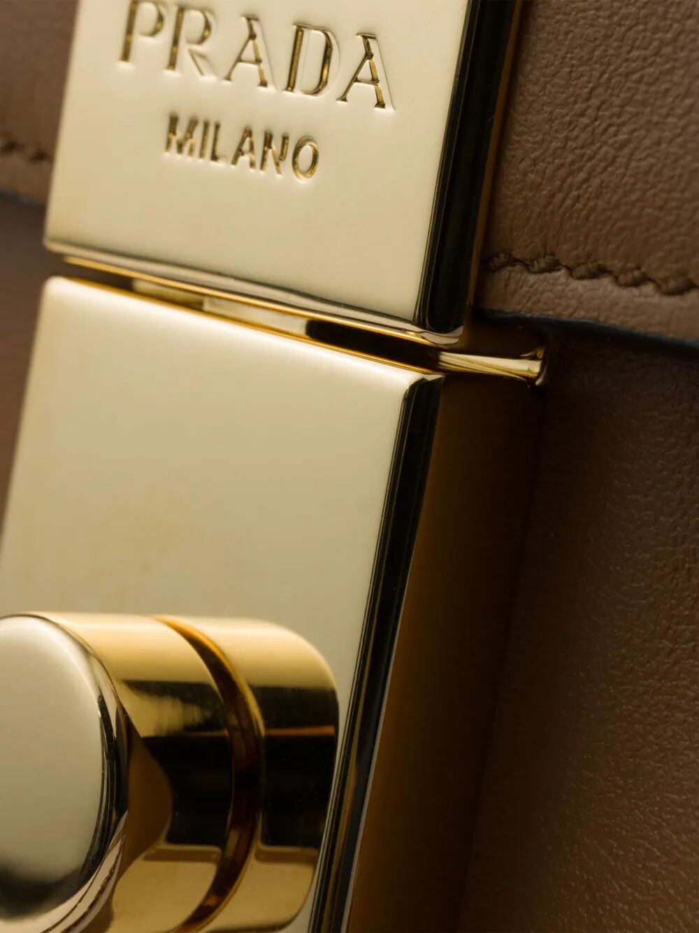 PRADA Mini Soft Sound Leather Shoulder Handbag with Charms - FW25