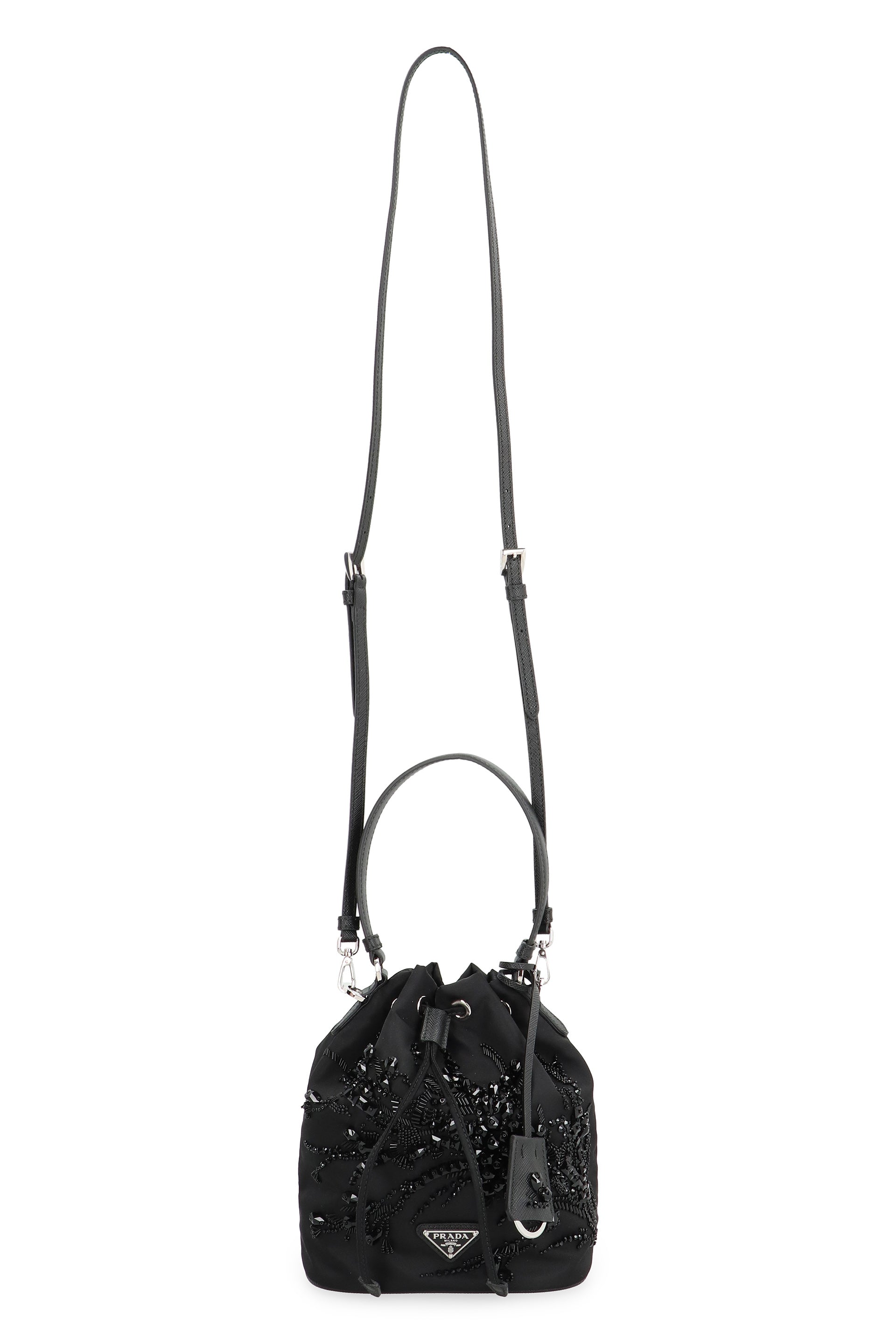 PRADA Mini Nylon Bucket Handbag