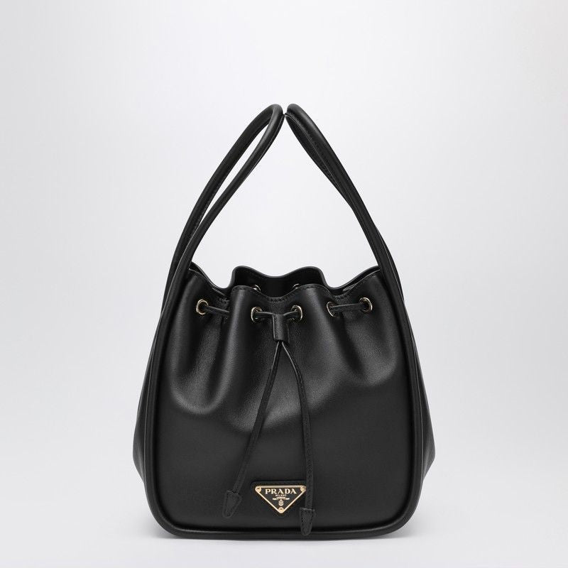PRADA Darling Mini Leather Bucket Handbag
