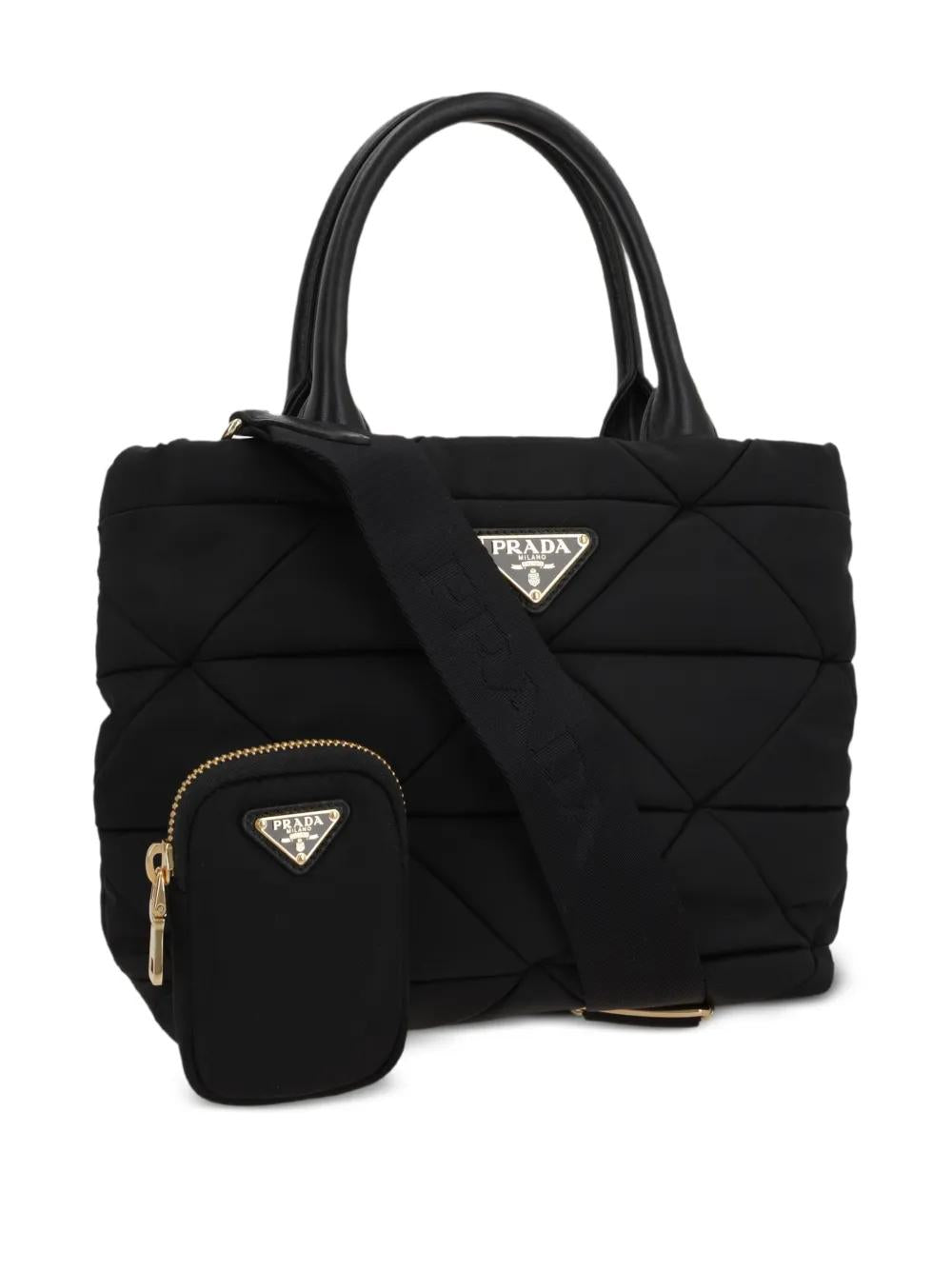PRADA Mini Padded Nylon Tote Handbag