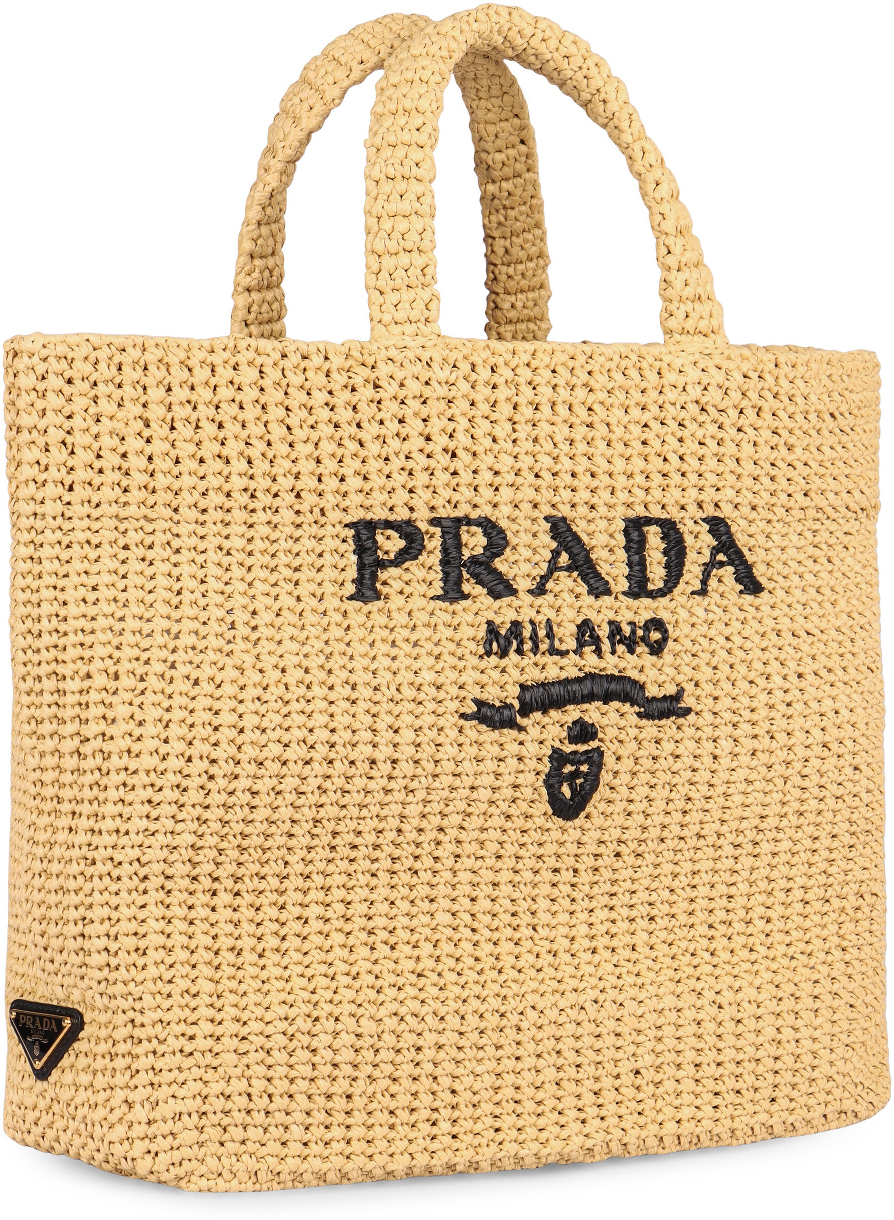 PRADA Crochet Tote Handbag - 40 cm x 34 cm x 16 cm