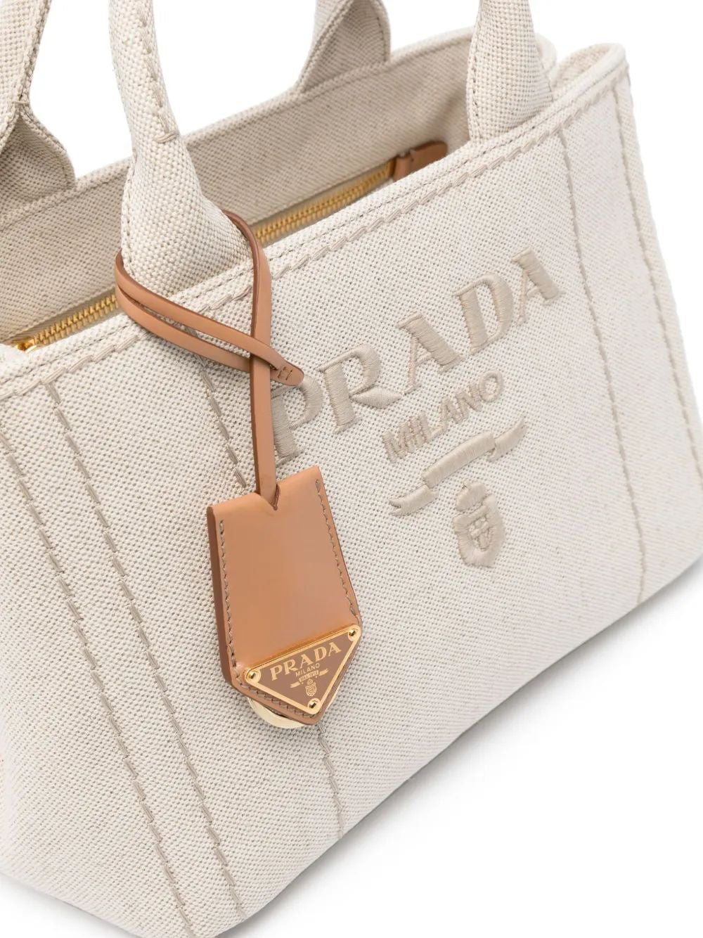 PRADA Canvas Shopping Handbag