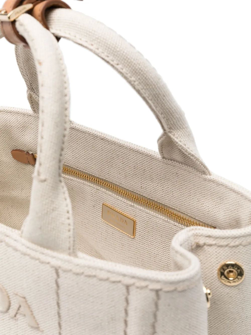 PRADA Canvas Shopping Handbag