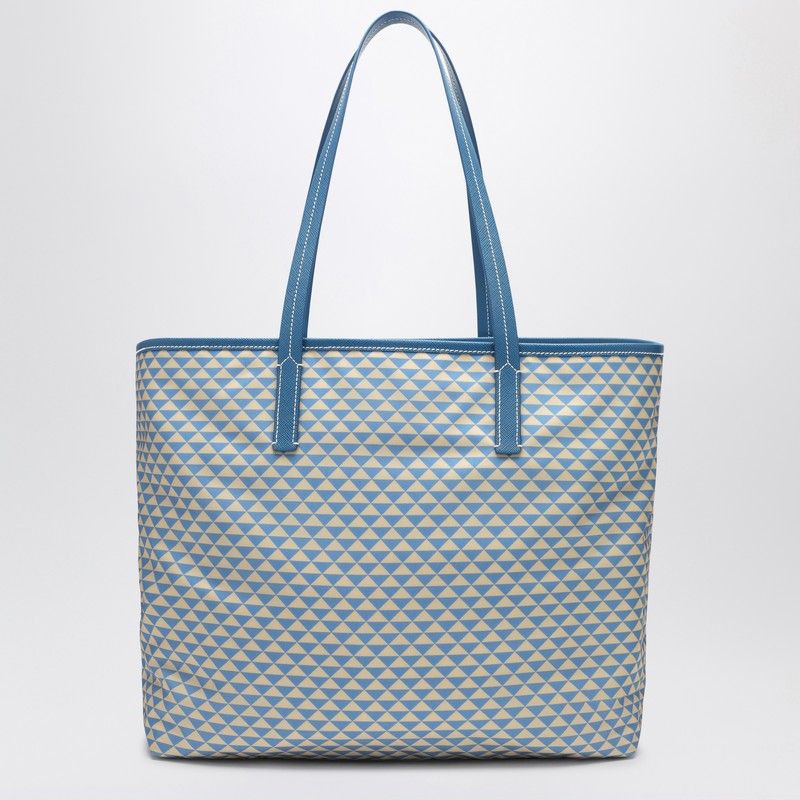 PRADA Mini Handbag in Printed Re-Nylon with Leather Details