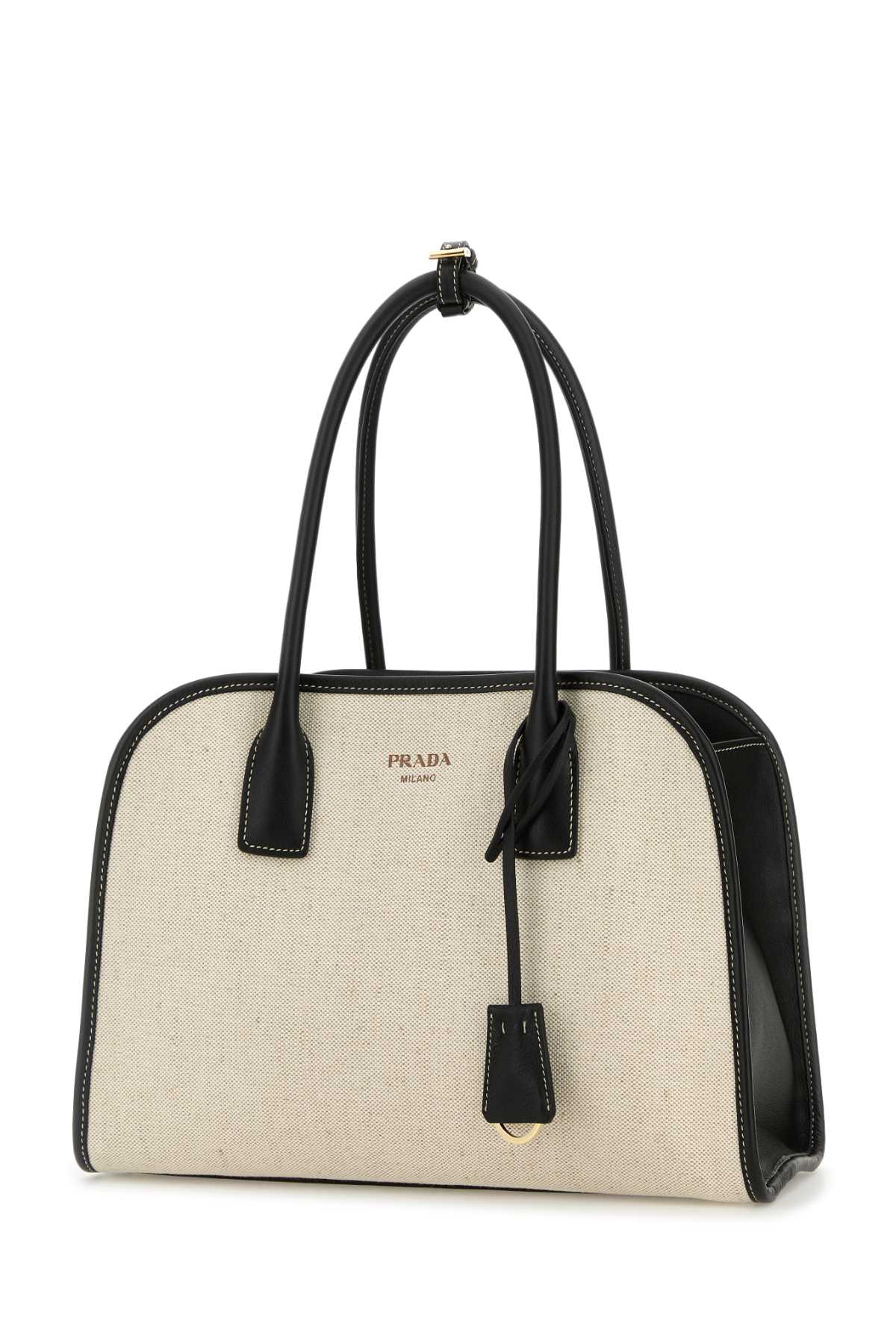 PRADA Medium Canvas Shopping Handbag