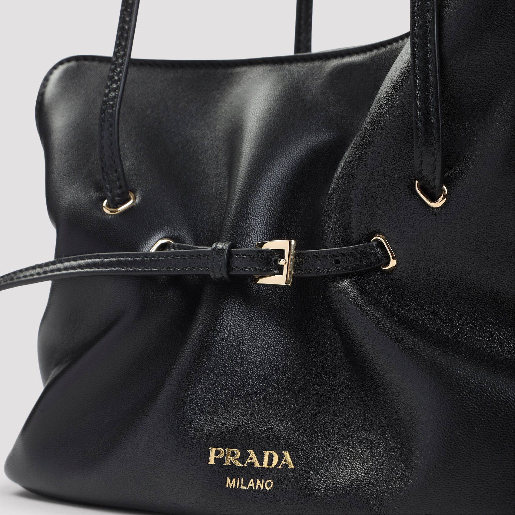 PRADA Mini Luxe Leather Handbag