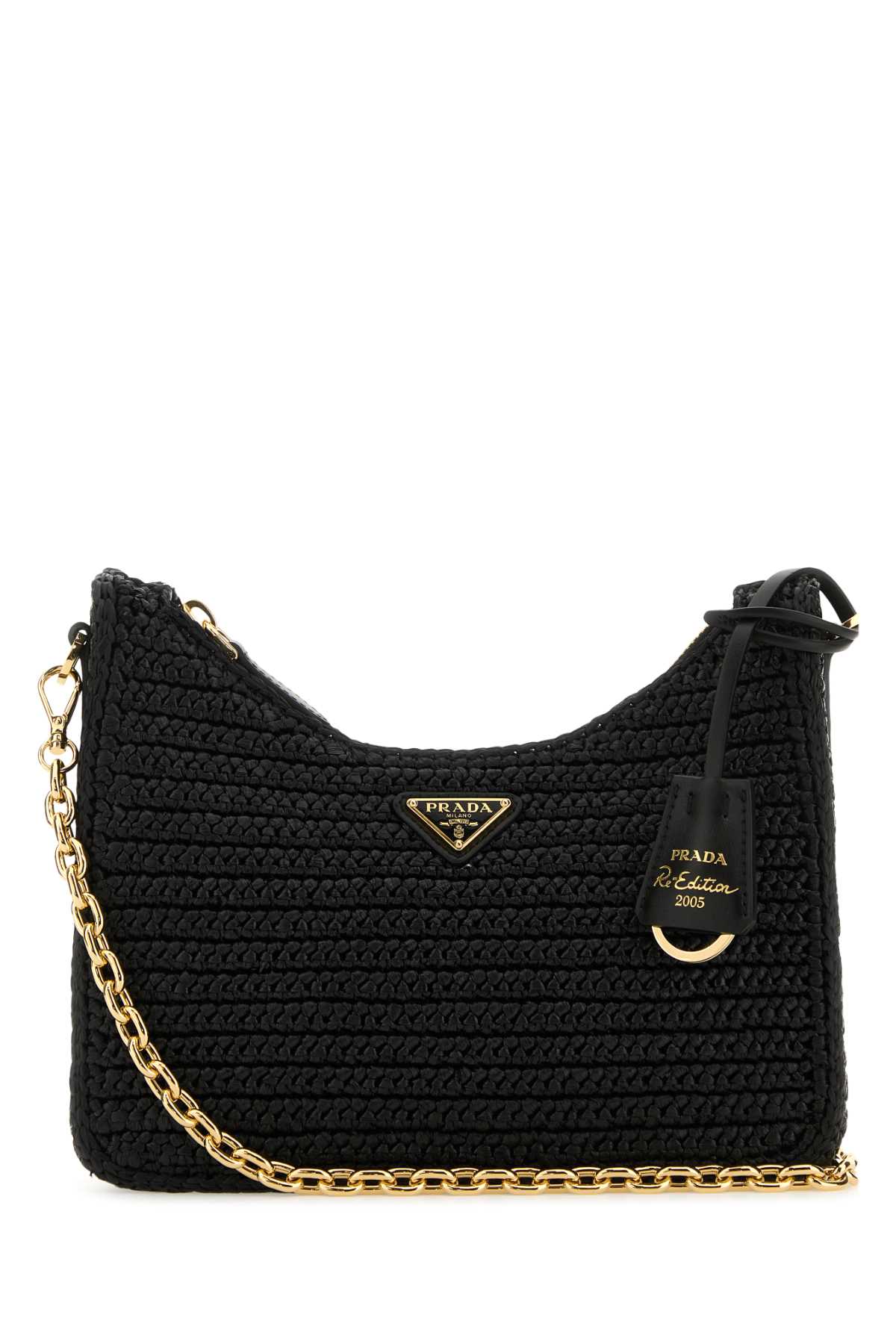 PRADA Mini Raffia Re-Edition 2005 Crossbody Handbag