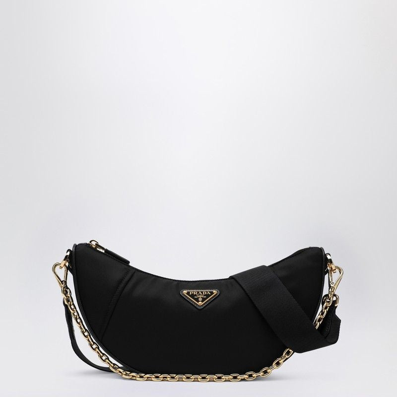 PRADA Demi-Lune Mini Shoulder Handbag