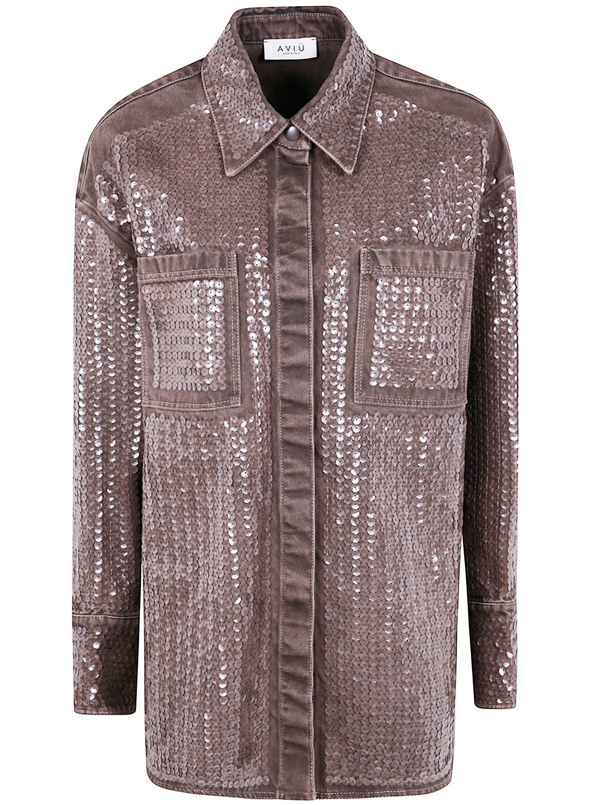 AVIU Sequined Wool Jacket for Women