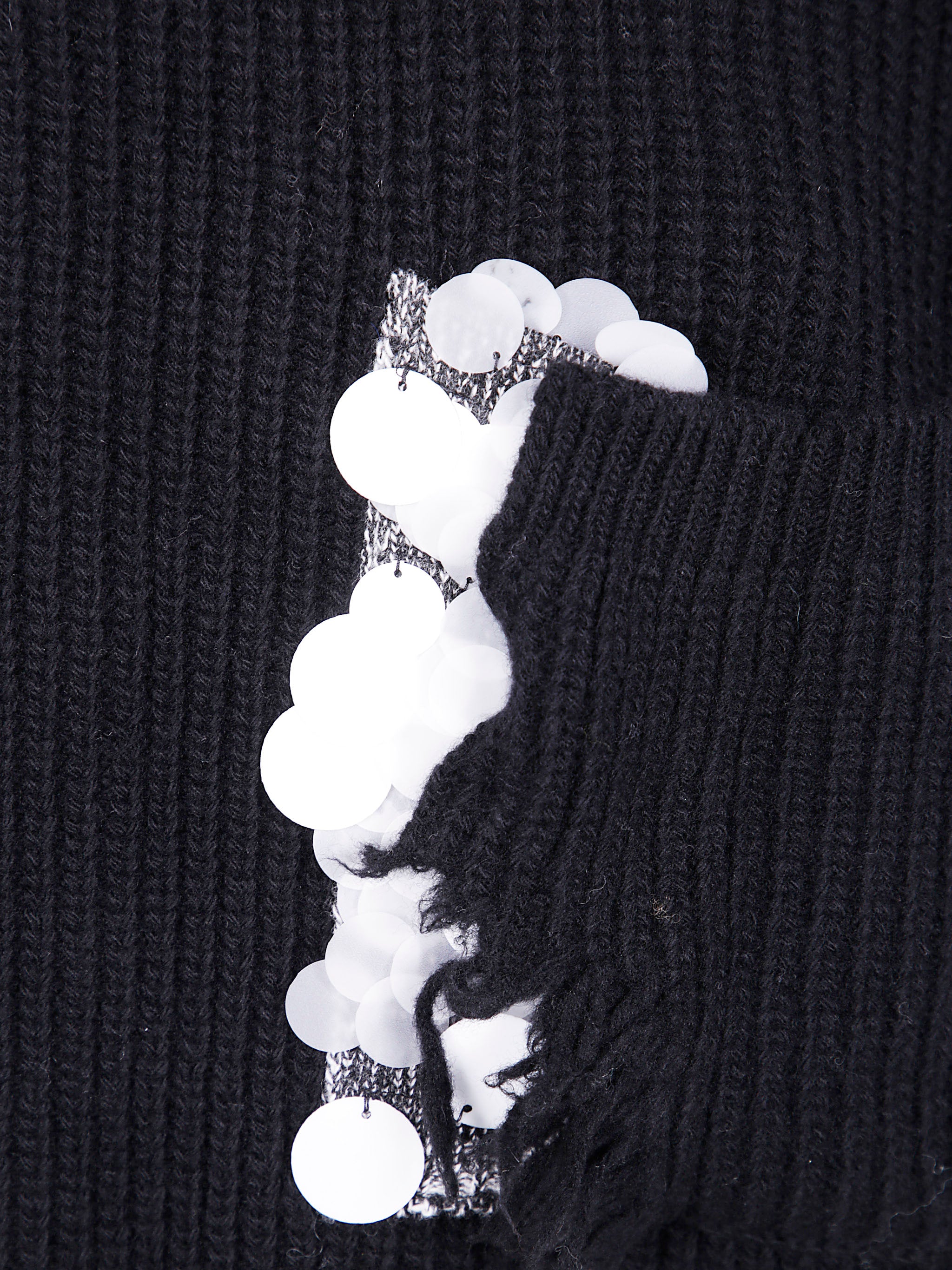 AVIU Embroidered High Turtle Neck Sweater