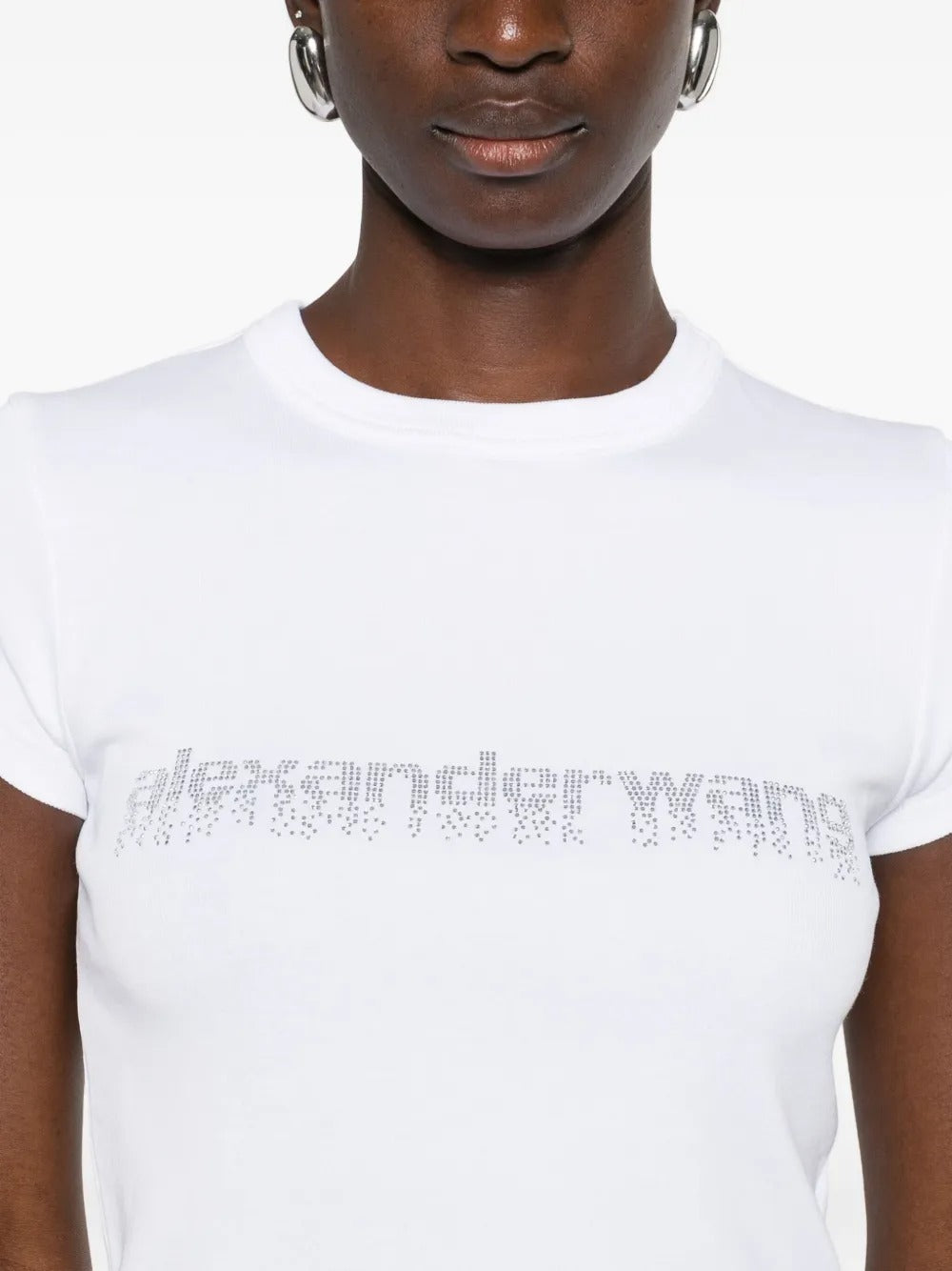 ALEXANDER WANG Cropped Graphic Baby Tee