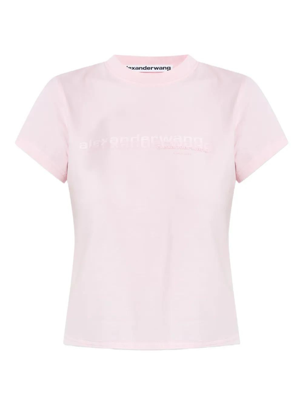 ALEXANDER WANG Logo Print Cotton T-Shirt for Women