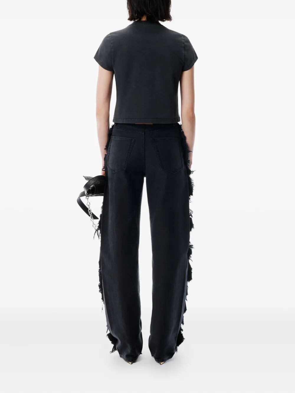 ALEXANDER WANG Mini Shrunken Cotton T-Shirt