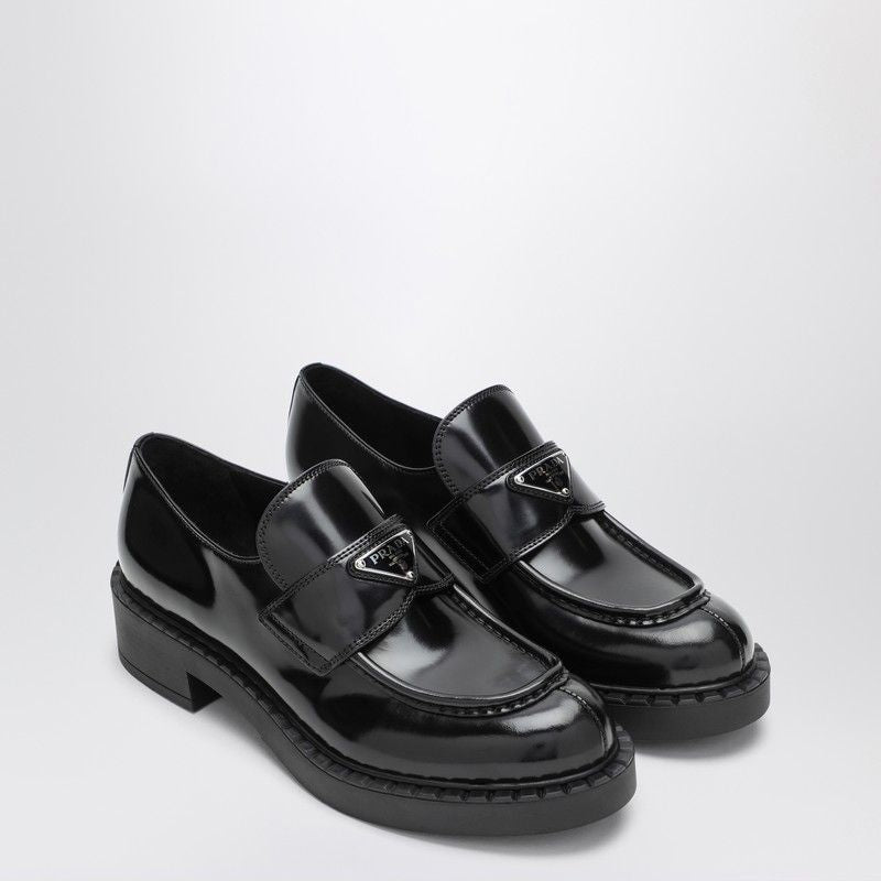 PRADA Stylish Loafers in Brushed Leather