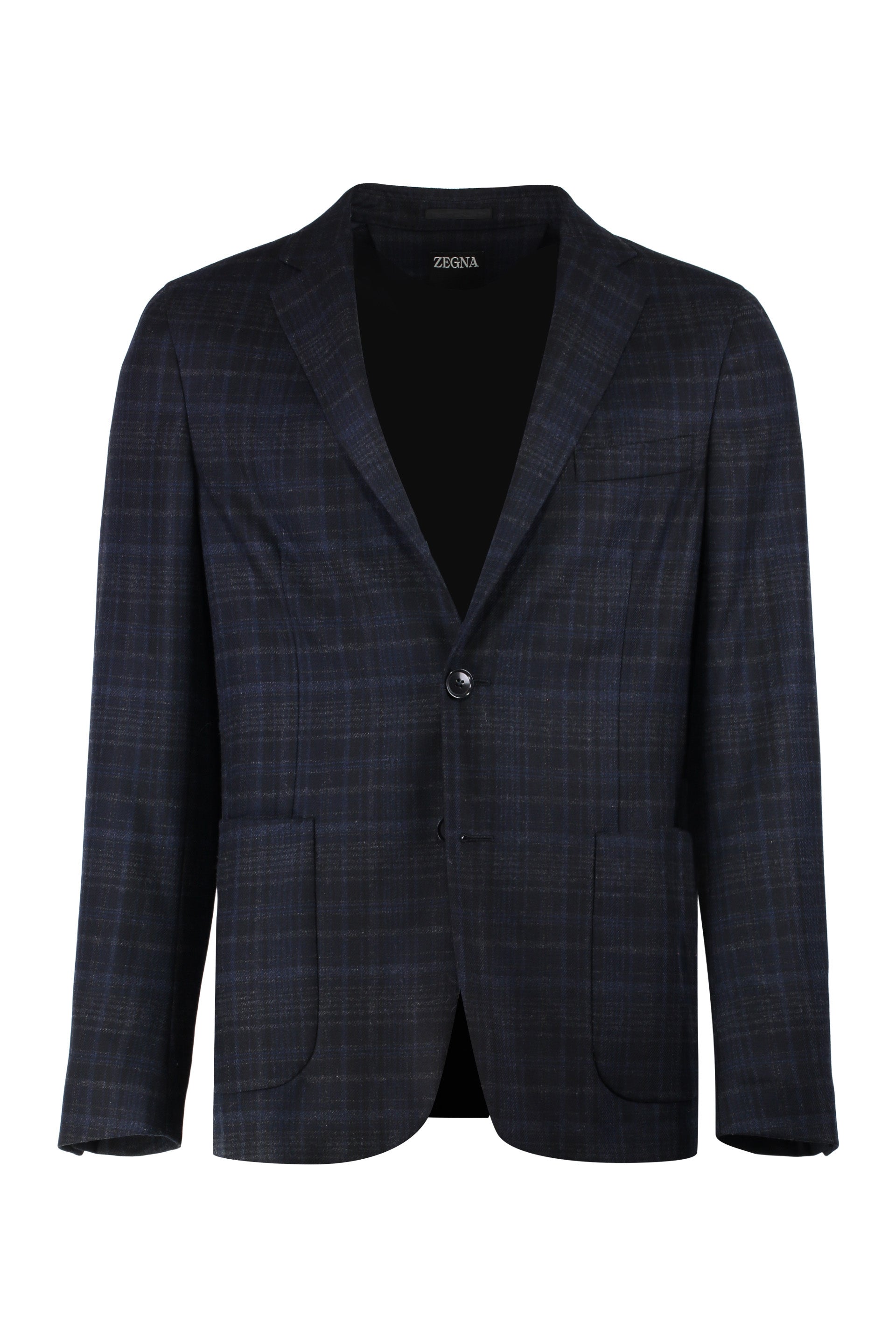 ZEGNA Single-Breasted Two-Button Jacket for Men