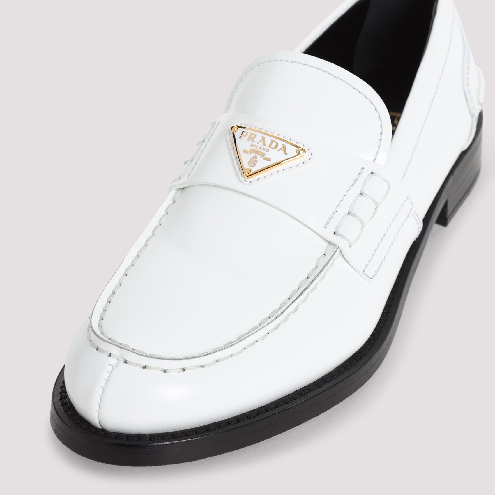 PRADA 100% Leather Women's Loafers