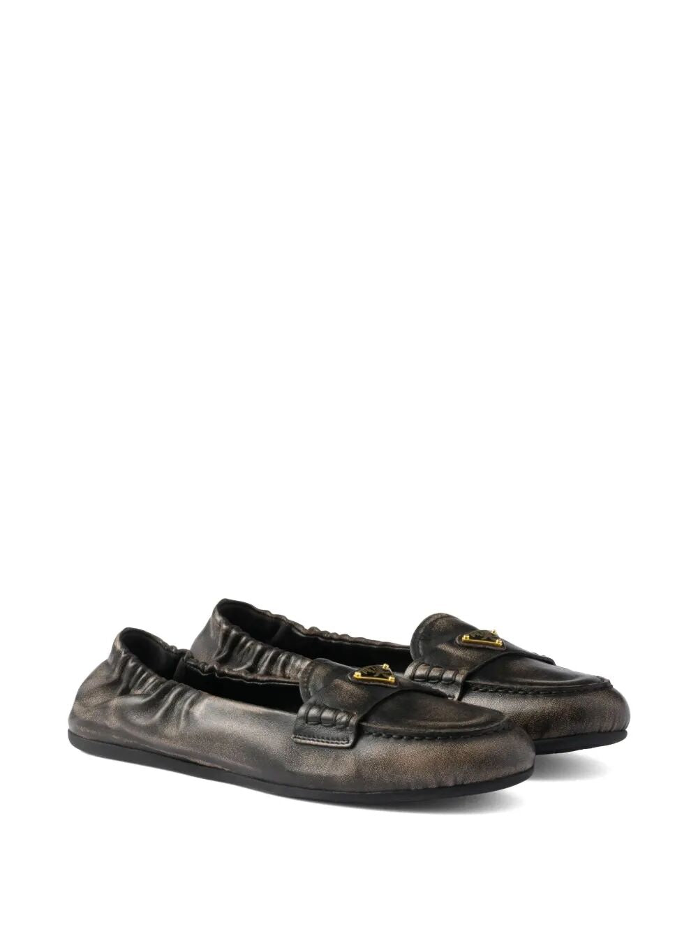 PRADA Elegant Nappa Leather Loafers for Women