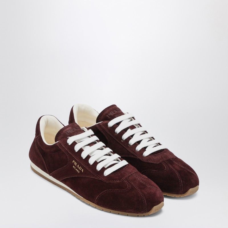 PRADA Suede Lace-Up Sneakers for Women