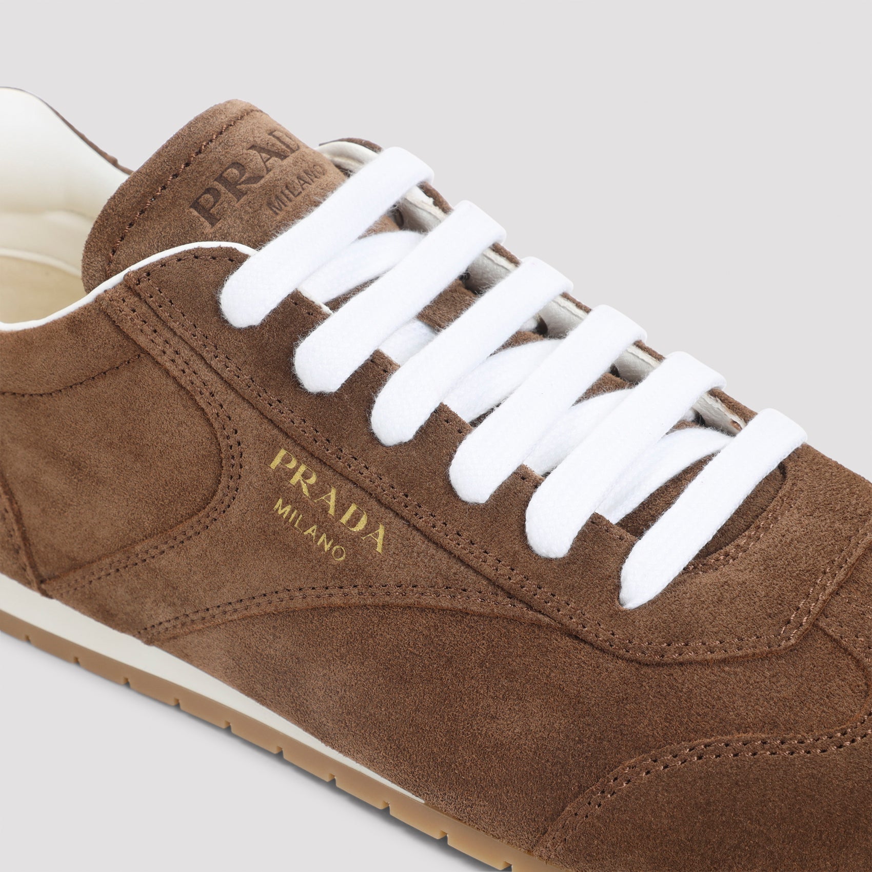 PRADA Low-Top Suede Sneakers for Women