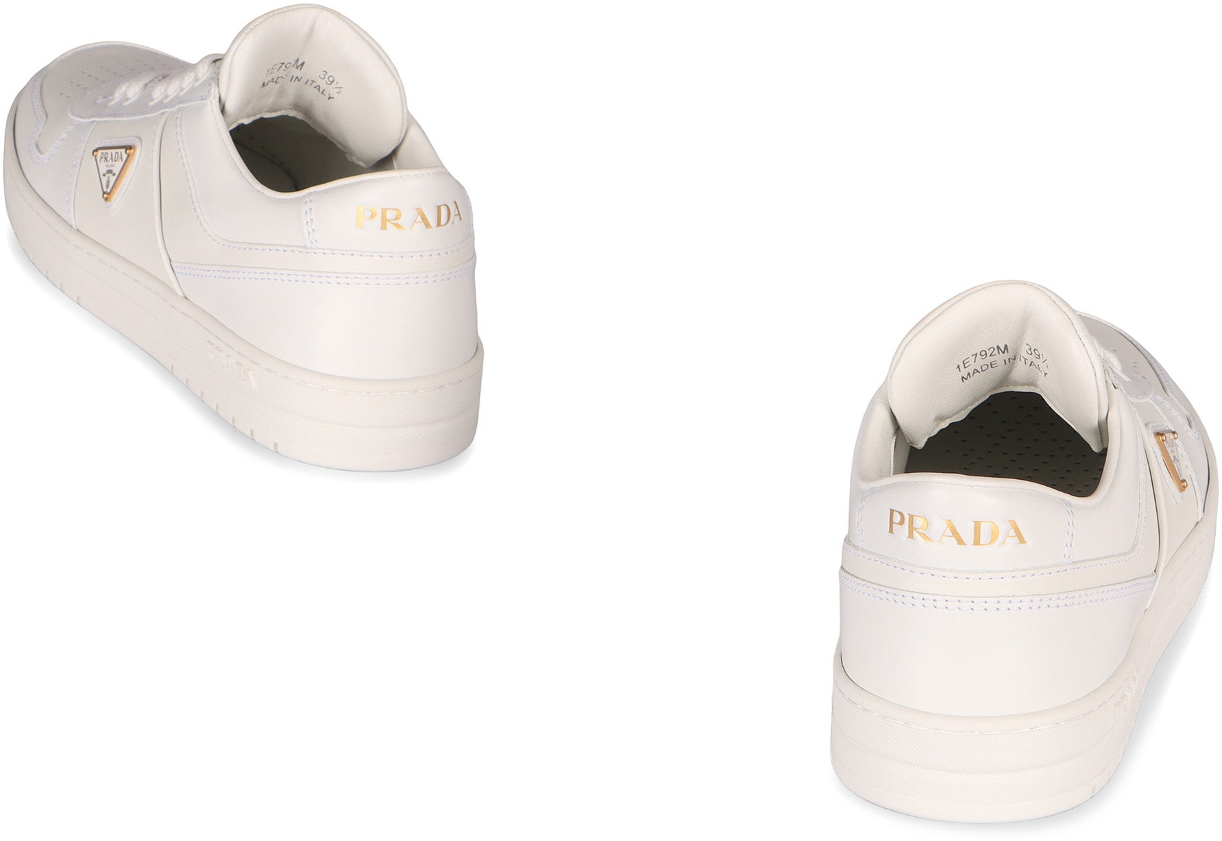 PRADA Leather Round Toe Sneakers for Women