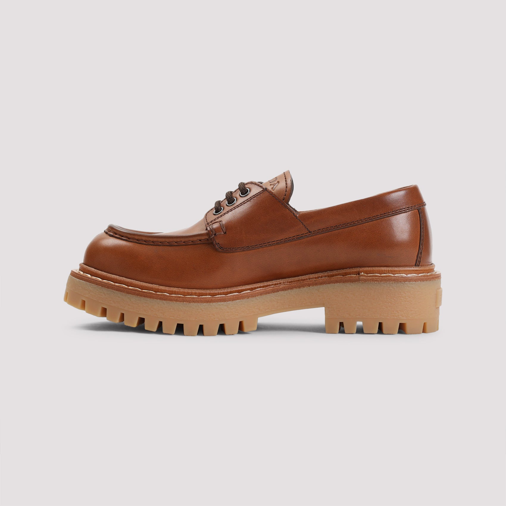 PRADA Lace-Up Leather Shoes for Women