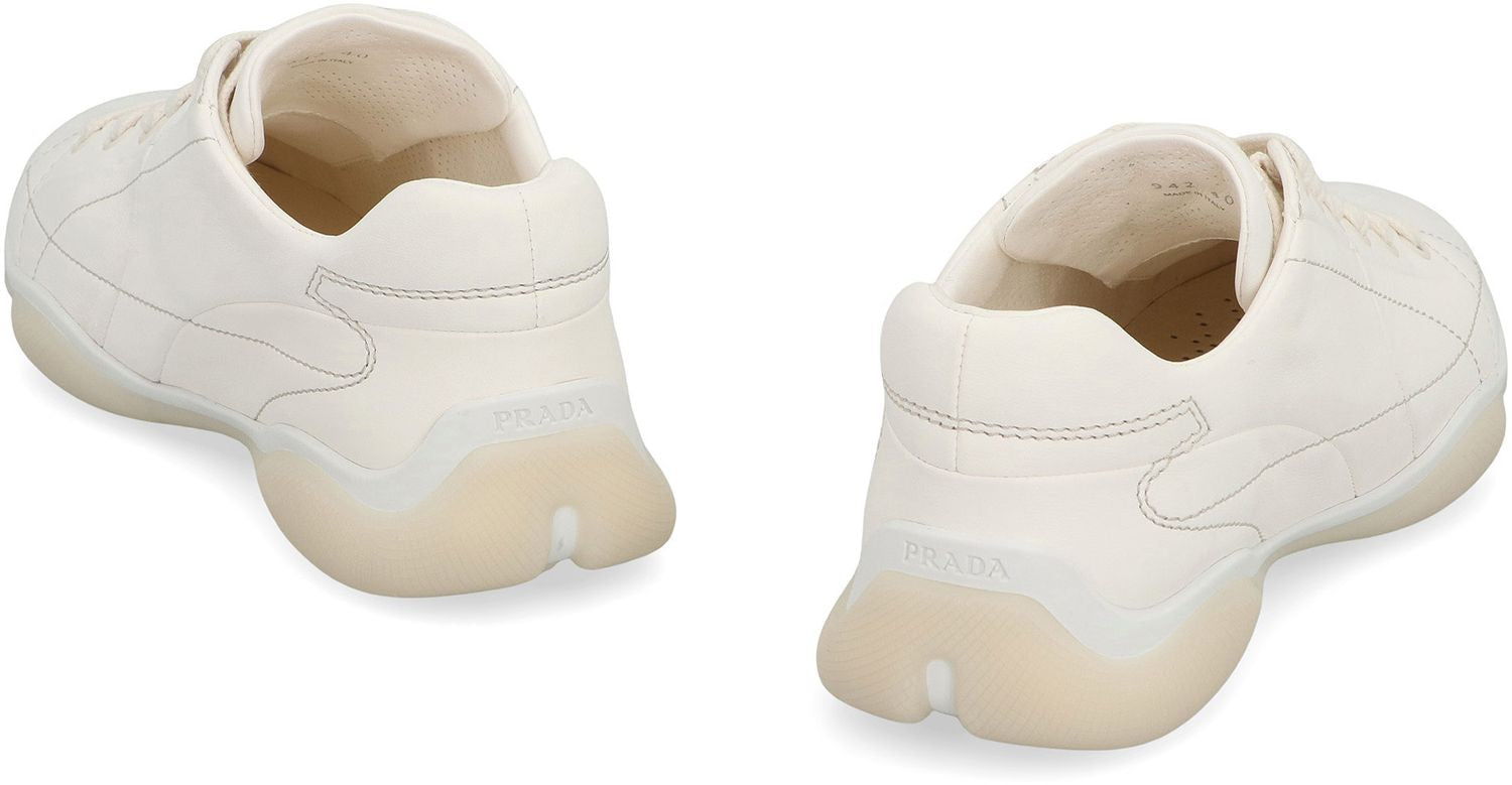 PRADA Stylish Leather Sneakers for Women - SS25 Collection