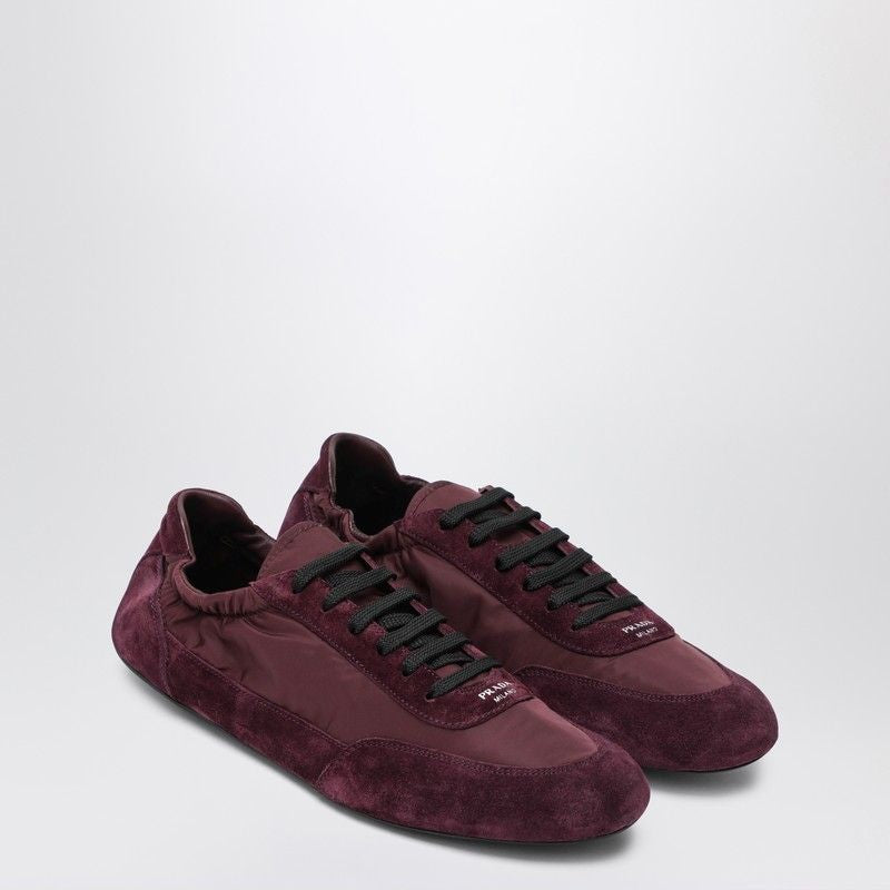 PRADA Elegant Re-Nylon and Suede Sneakers for Women