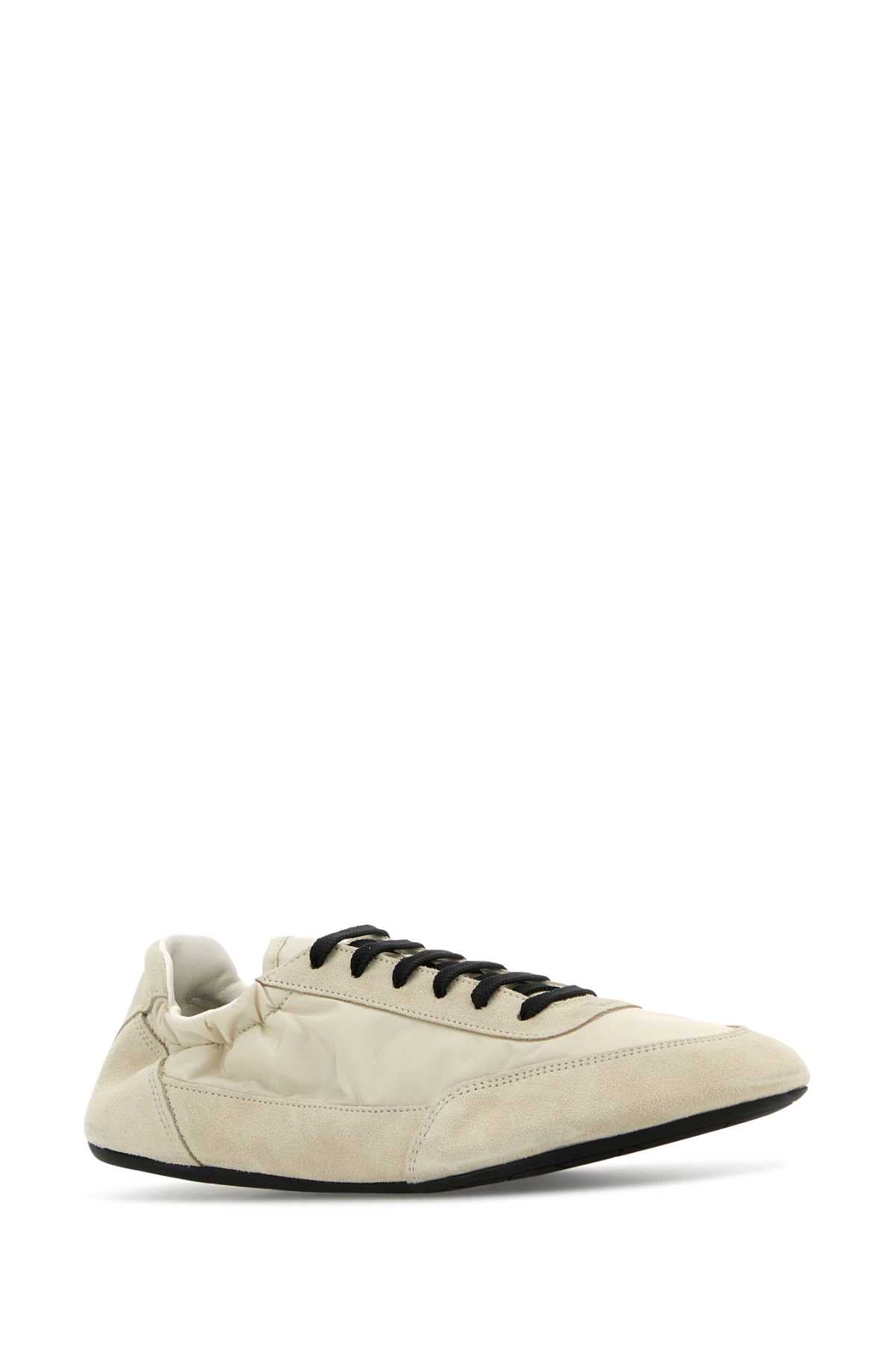 PRADA Re-Nylon and Suede Collapse Sneaker