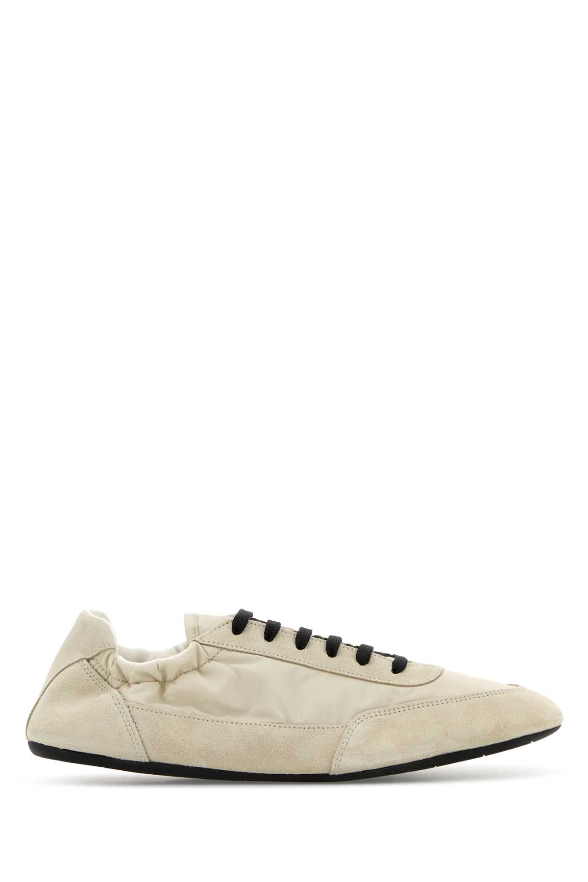 PRADA Re-Nylon and Suede Collapse Sneaker