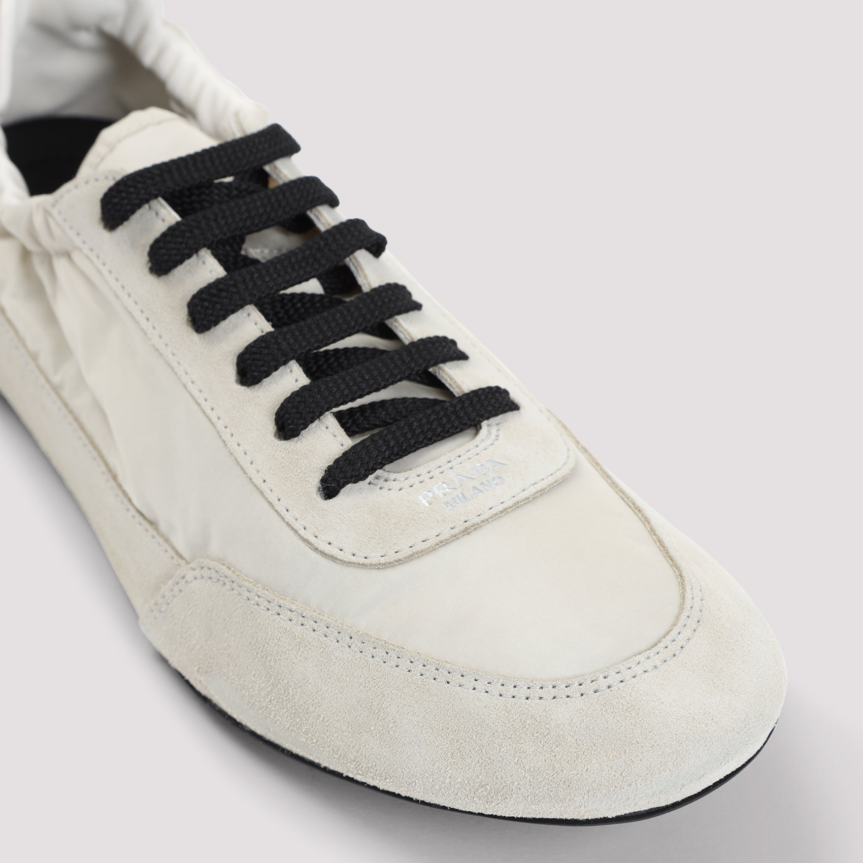 PRADA Re-Nylon and Suede Collapse Sneaker