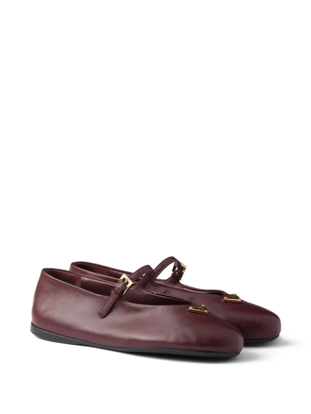 PRADA Stylish Women's Leather Ballerina Flats