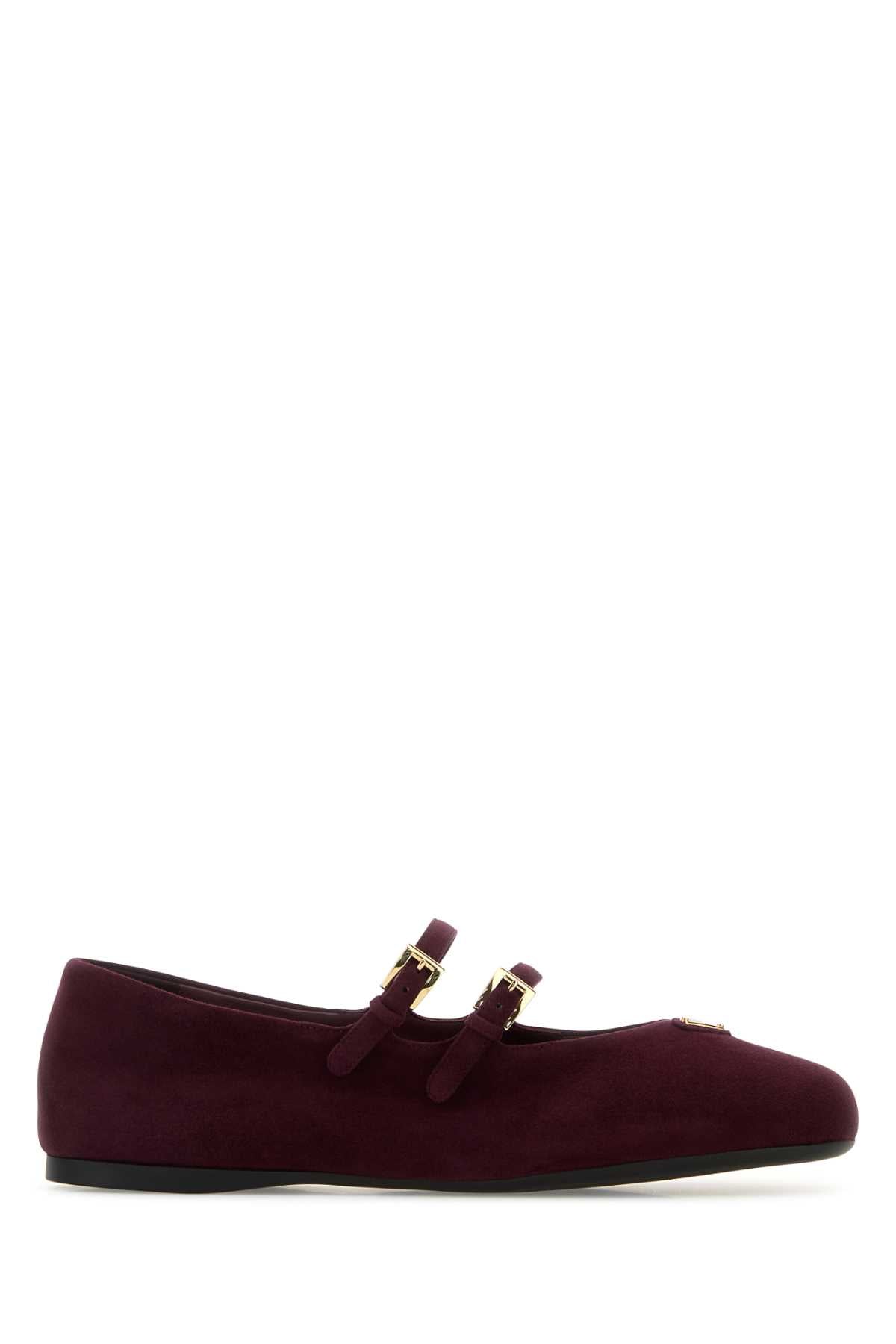 PRADA Suede Ballerina Flats for Women