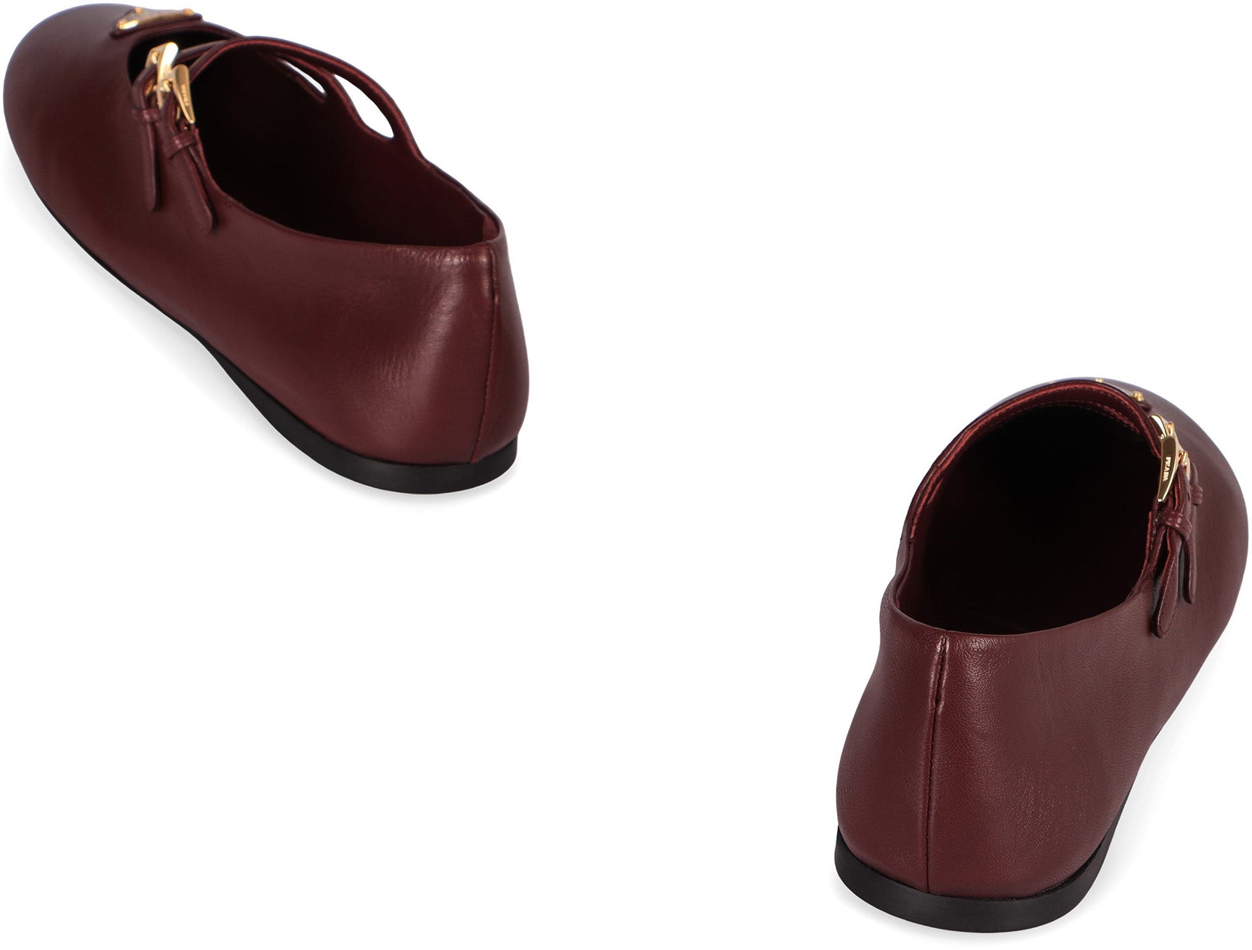 PRADA Elegant Nappa Leather Ballerinas for Women