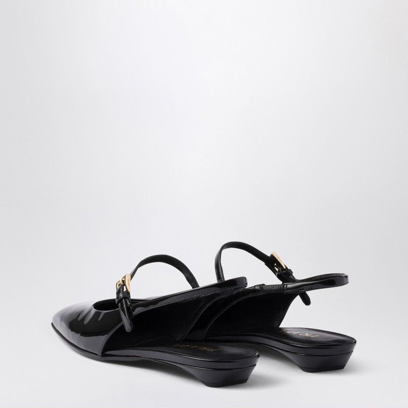 PRADA Patent Leather Slingback Ballerina