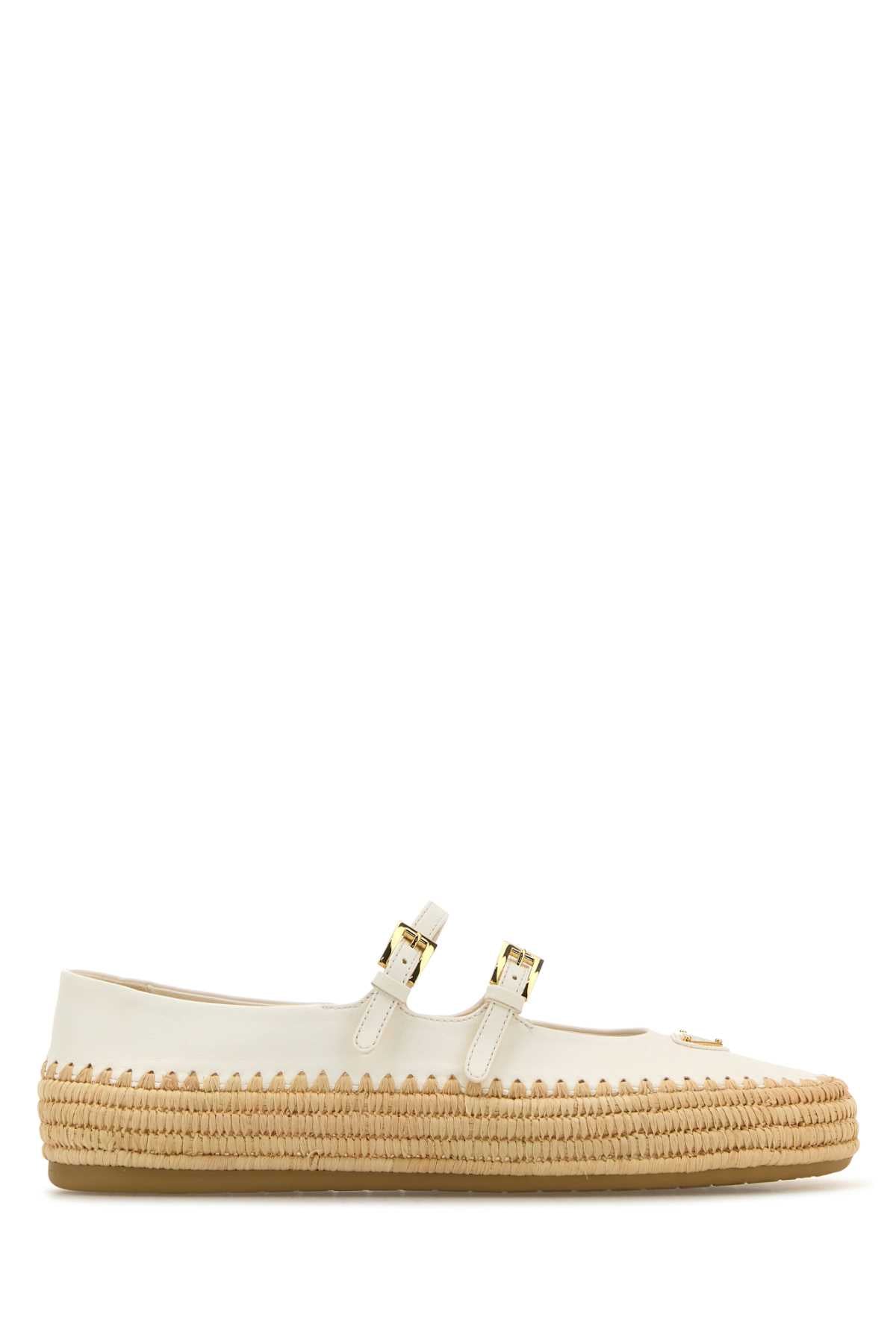 PRADA Nappa Leather Ballerinas for Women - SS25 Collection