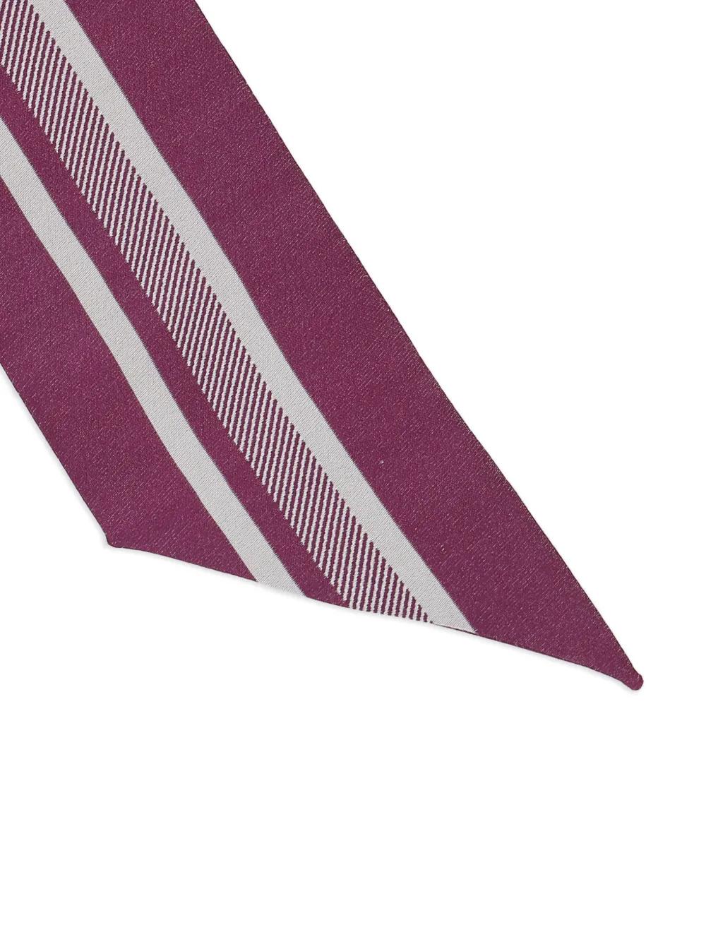 PRADA Geometric Pattern Scarf with Pointed Ends