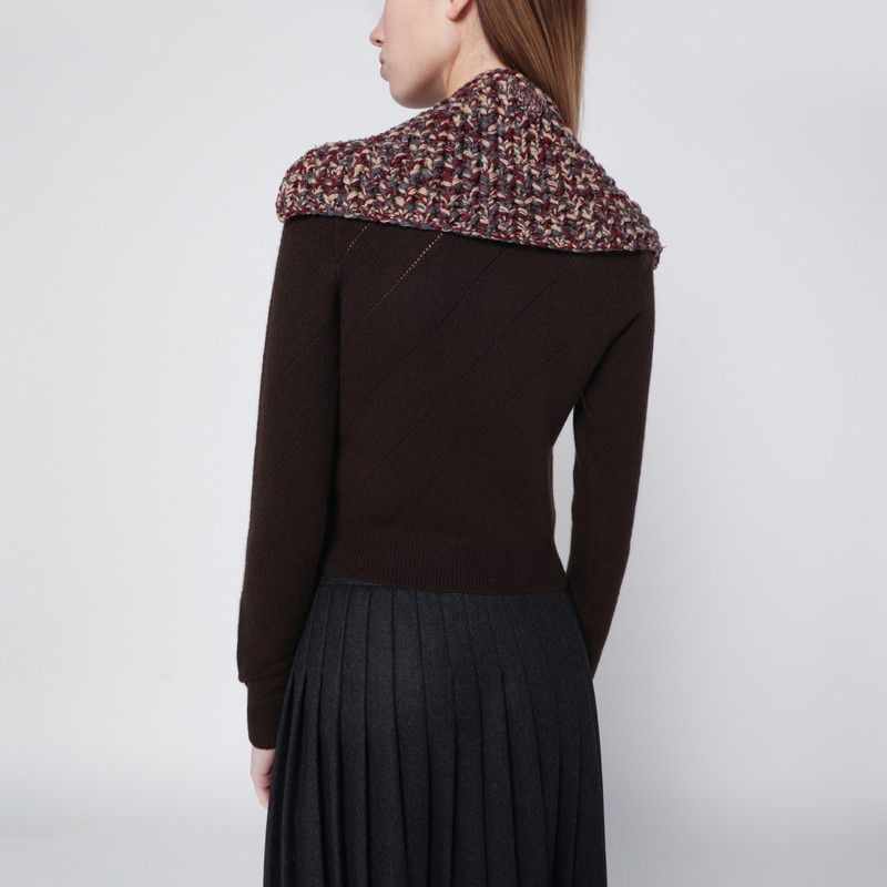 PRADA Wool and Cashmere Knit Collar