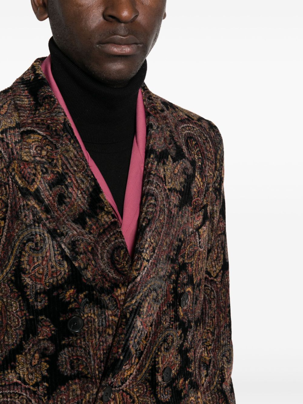 ETRO Double-Breasted Corduroy Blazer