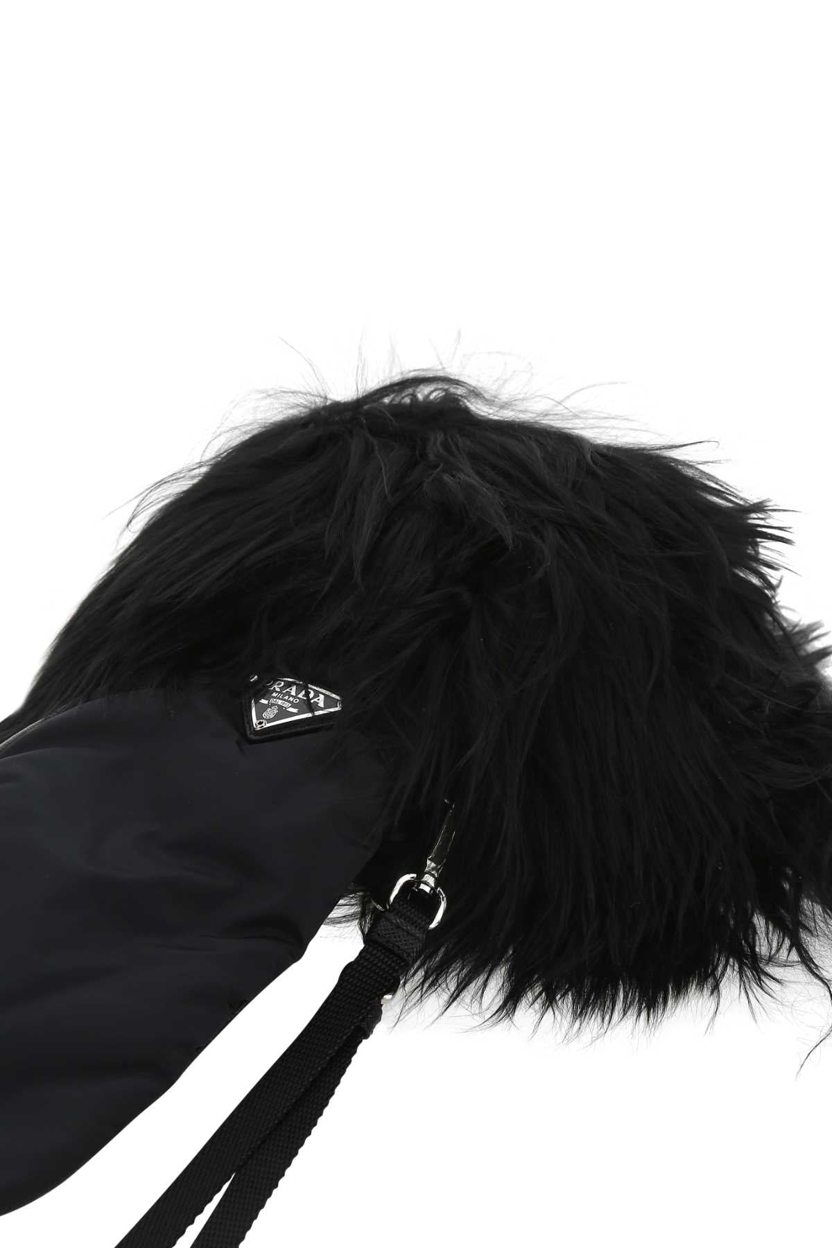 PRADA Luxury Nylon and Nappa Leather Gloves for Women