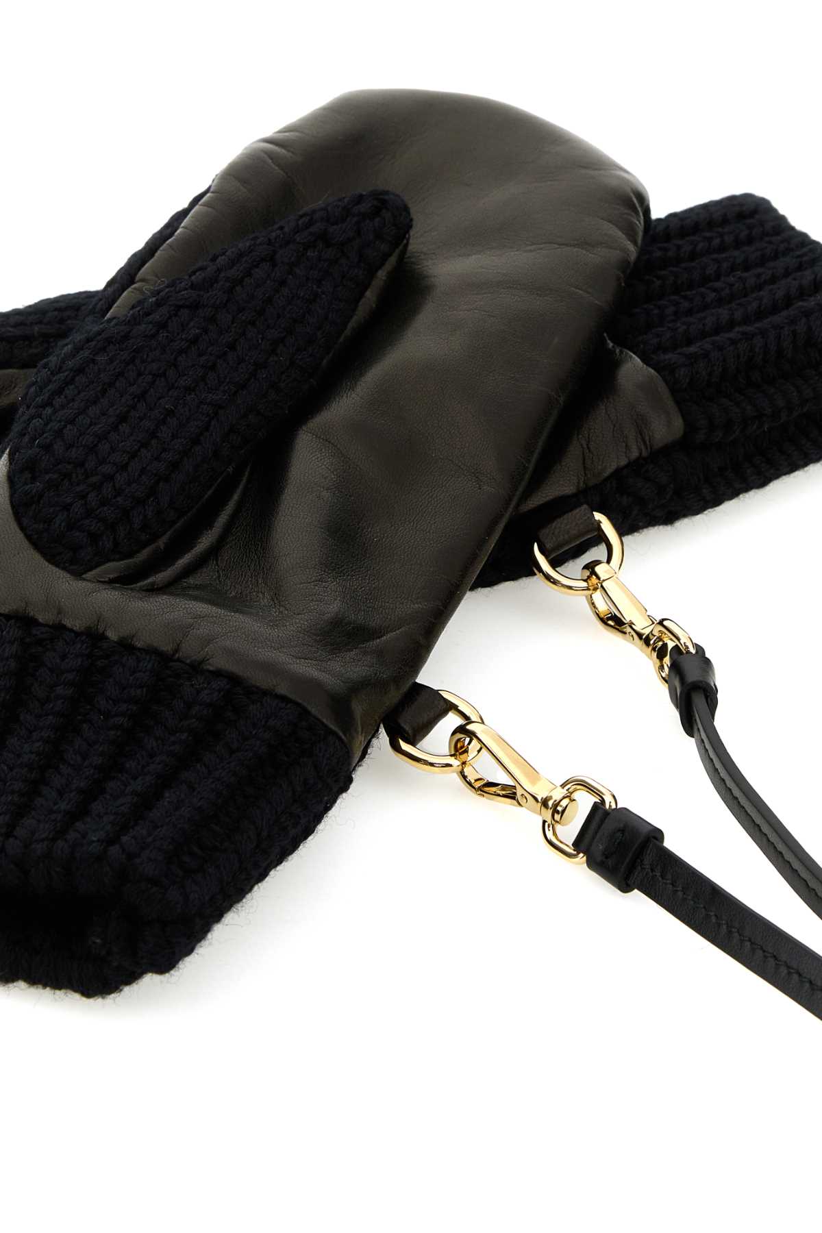 PRADA Stretch Wool Blend Gloves for Women