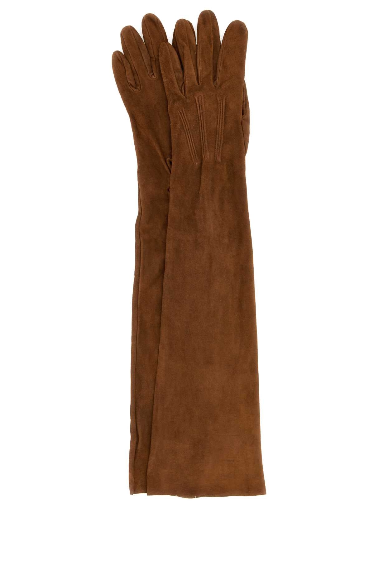 PRADA Suede Long Gloves for Women